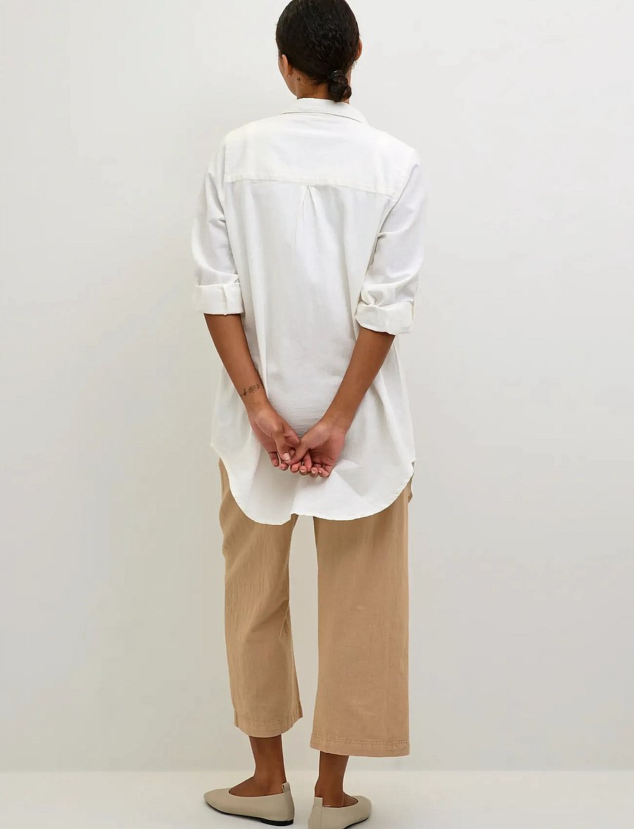 Kaffe - KAnaya Shirt Tunic - långärmade skjortor - chalk - 5