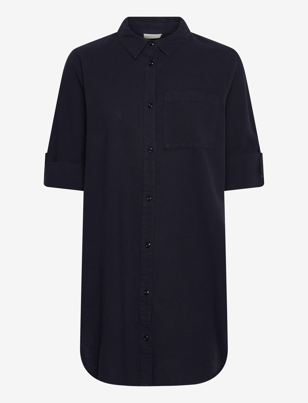 Kaffe - KAnaya Shirt Tunic - long-sleeved shirts - midnight marine - 1