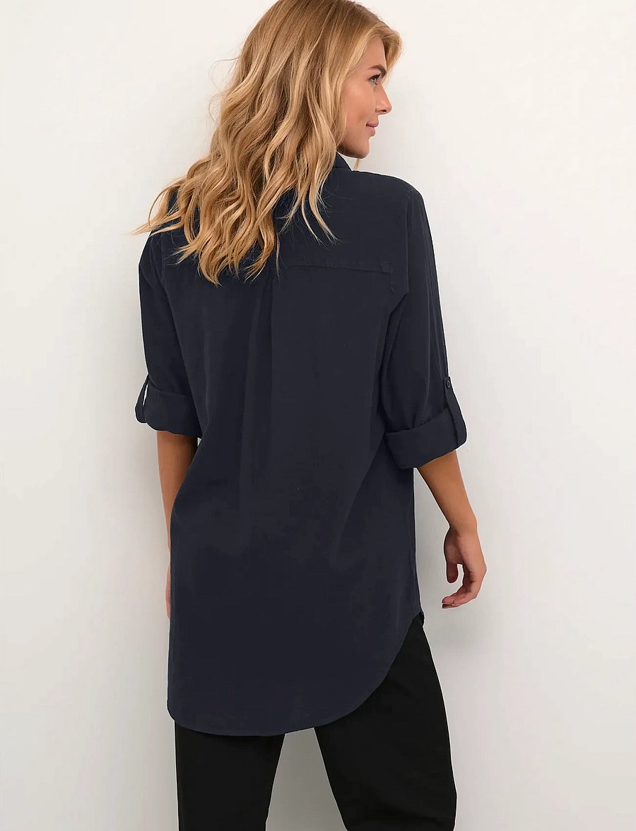 Kaffe - KAnaya Shirt Tunic - langärmlige hemden - midnight marine - 5