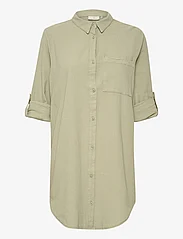 Kaffe - KAnaya Shirt Tunic - long-sleeved shirts - seagrass - 0