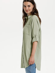 Kaffe - KAnaya Shirt Tunic - langermede skjorter - seagrass - 3