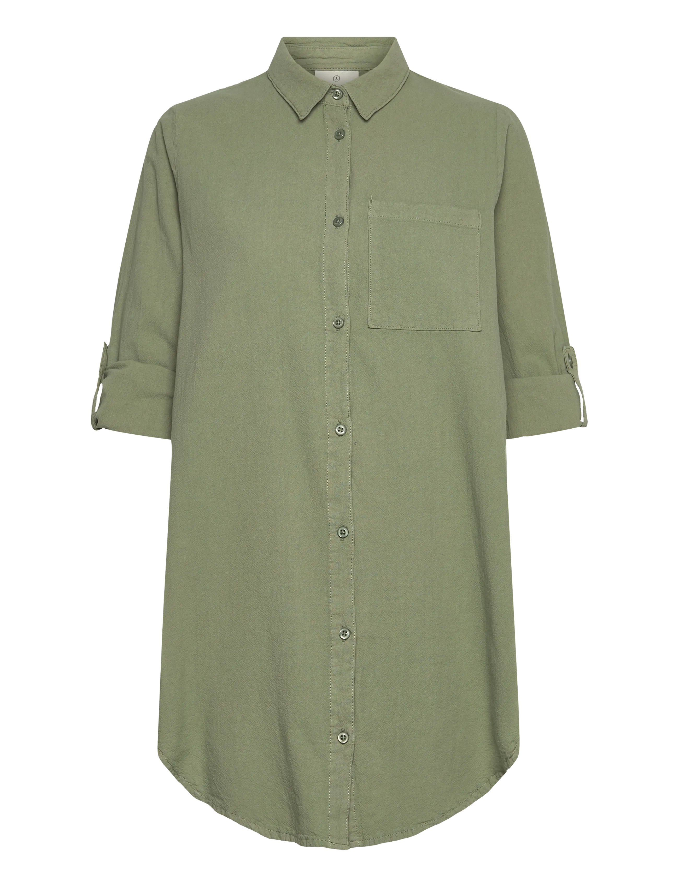 Kaffe KAnaya Shirt Tunic - Shirts - SEA SPRAY / khaki/green