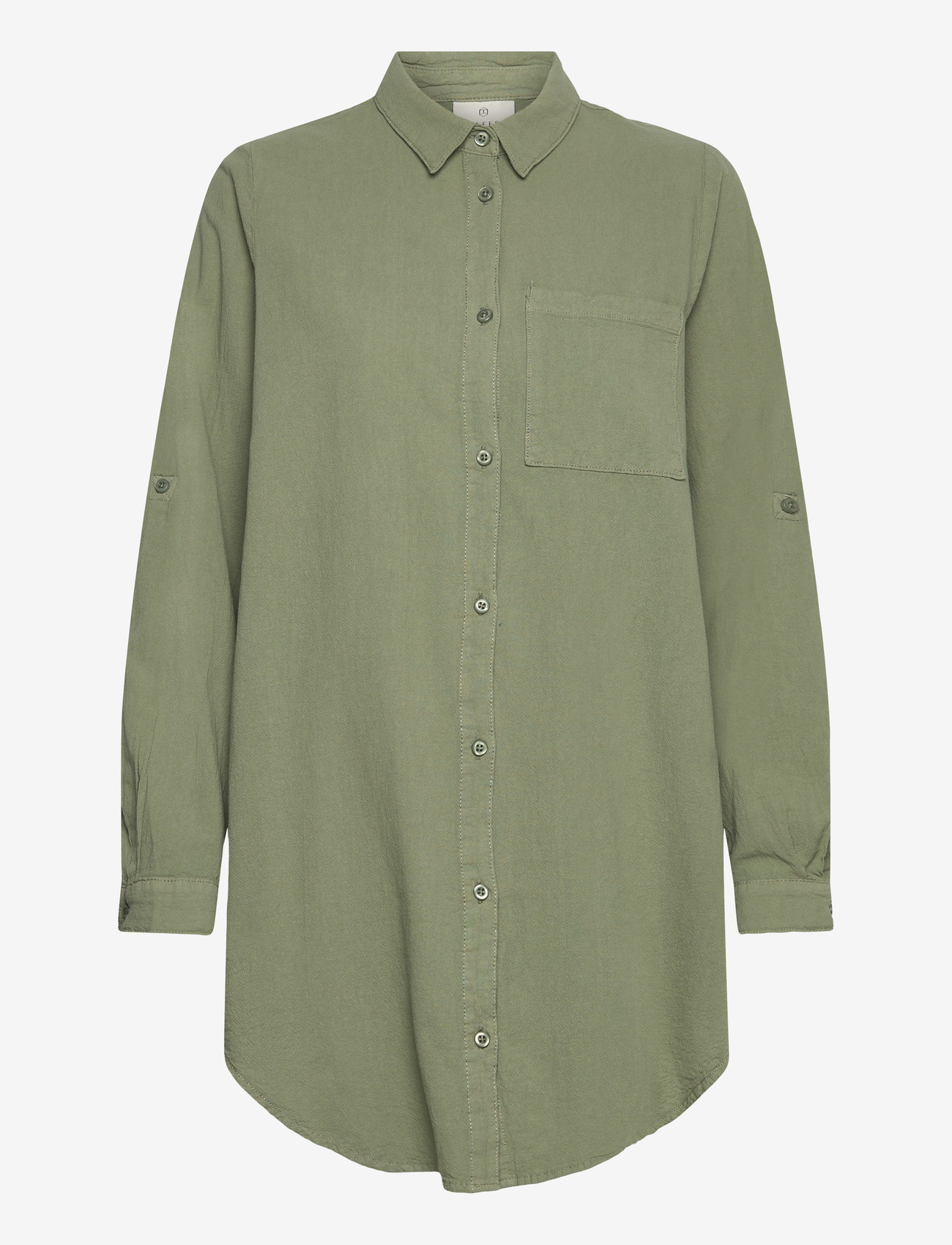 Kaffe - KAnaya Shirt Tunic - langærmede skjorter - sea spray - 2