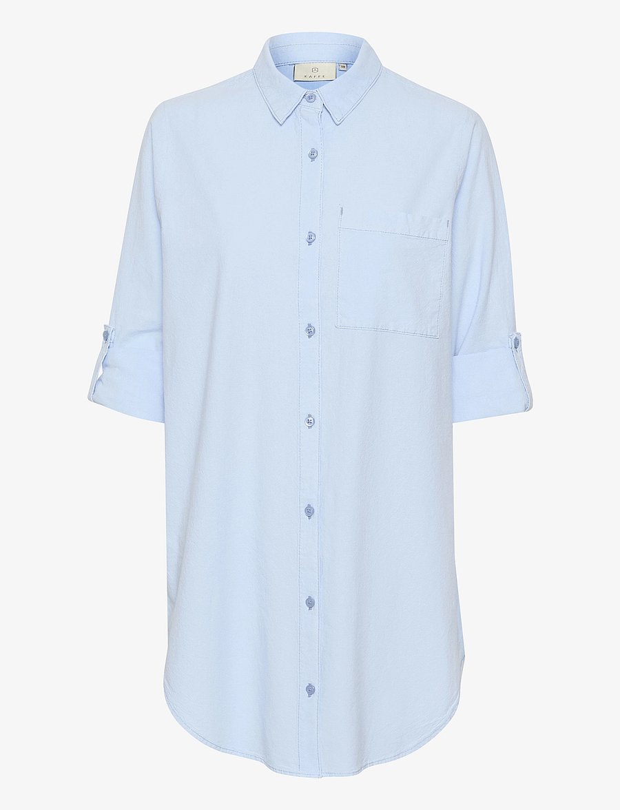 Kaffe - KAnaya Shirt Tunic - långärmade skjortor - windsurfer - 1