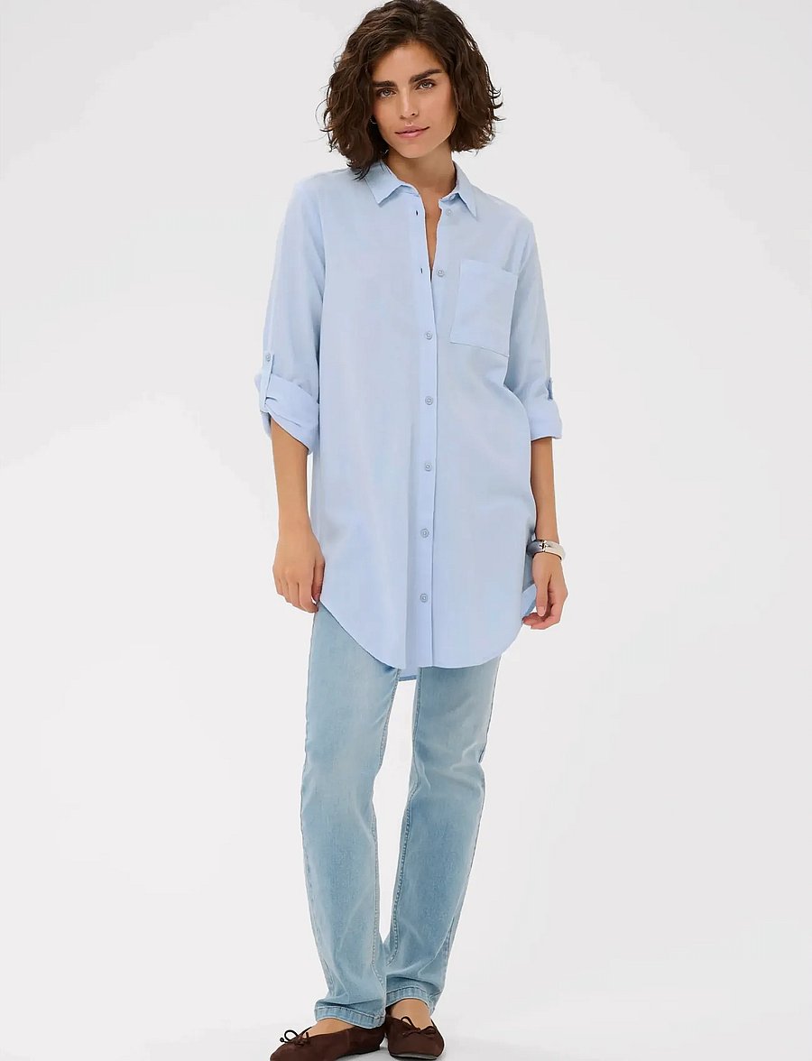 Kaffe - KAnaya Shirt Tunic - långärmade skjortor - windsurfer - 3