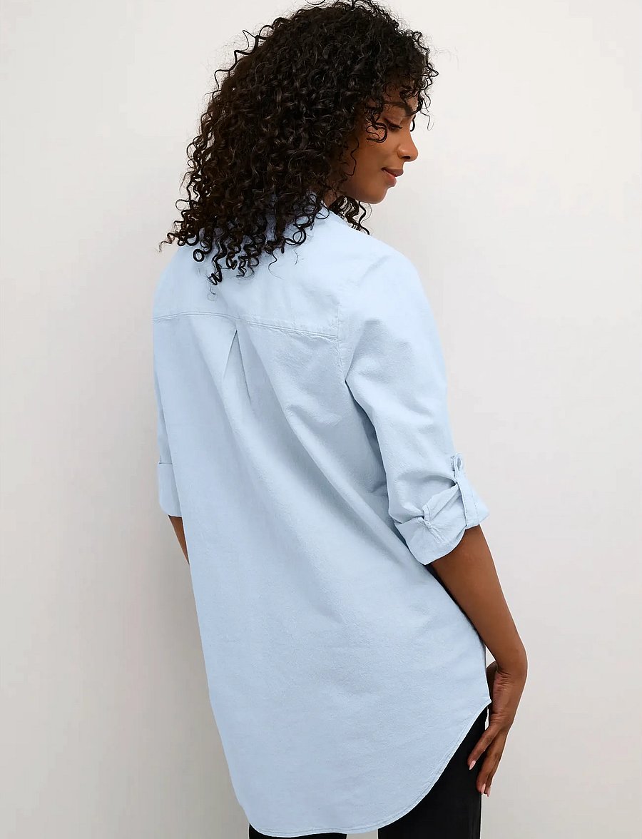 Kaffe - KAnaya Shirt Tunic - långärmade skjortor - windsurfer - 5