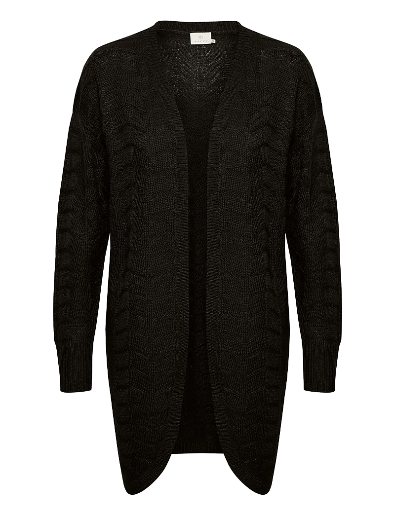 Kaffe - KAemria Knit Cardigan - cardigans - black deep - 1