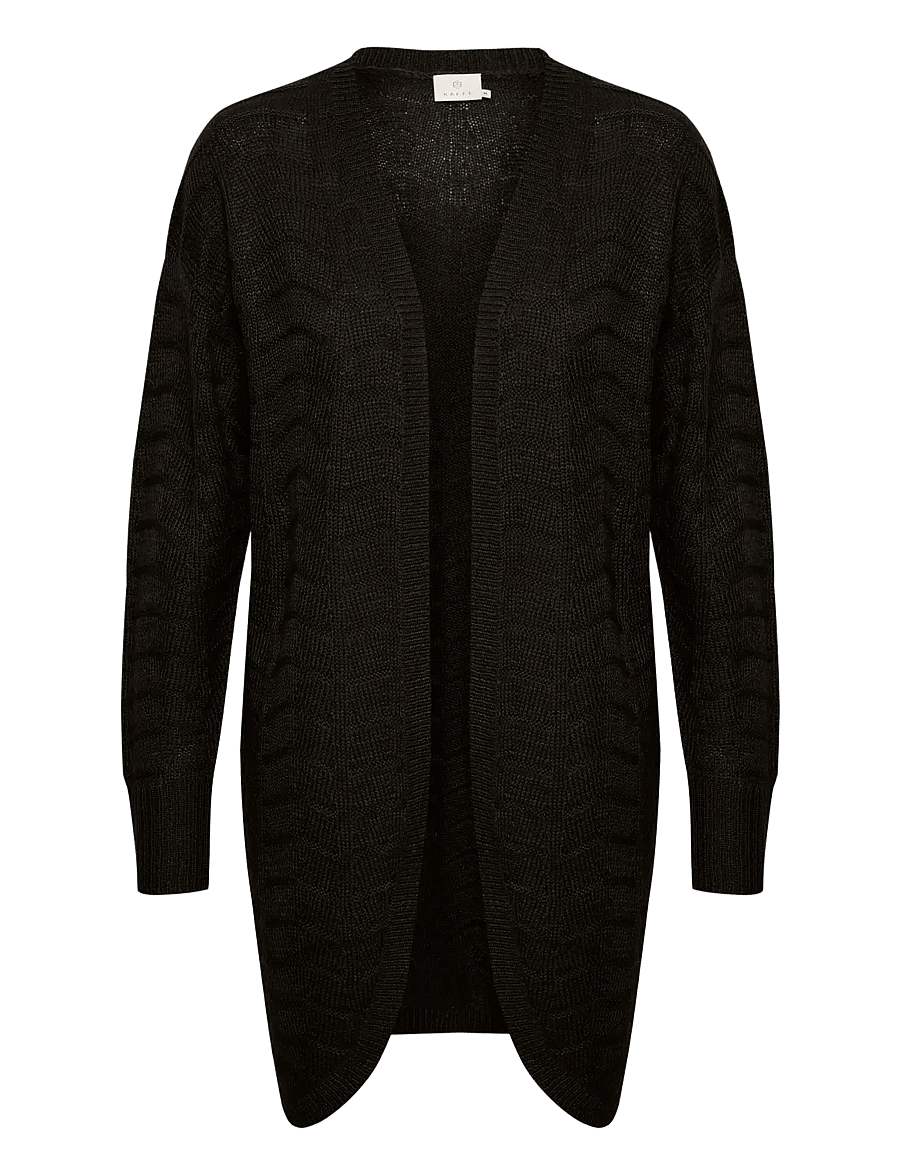 Kaffe - KAemria Knit Cardigan - strickjacken - black deep - 1