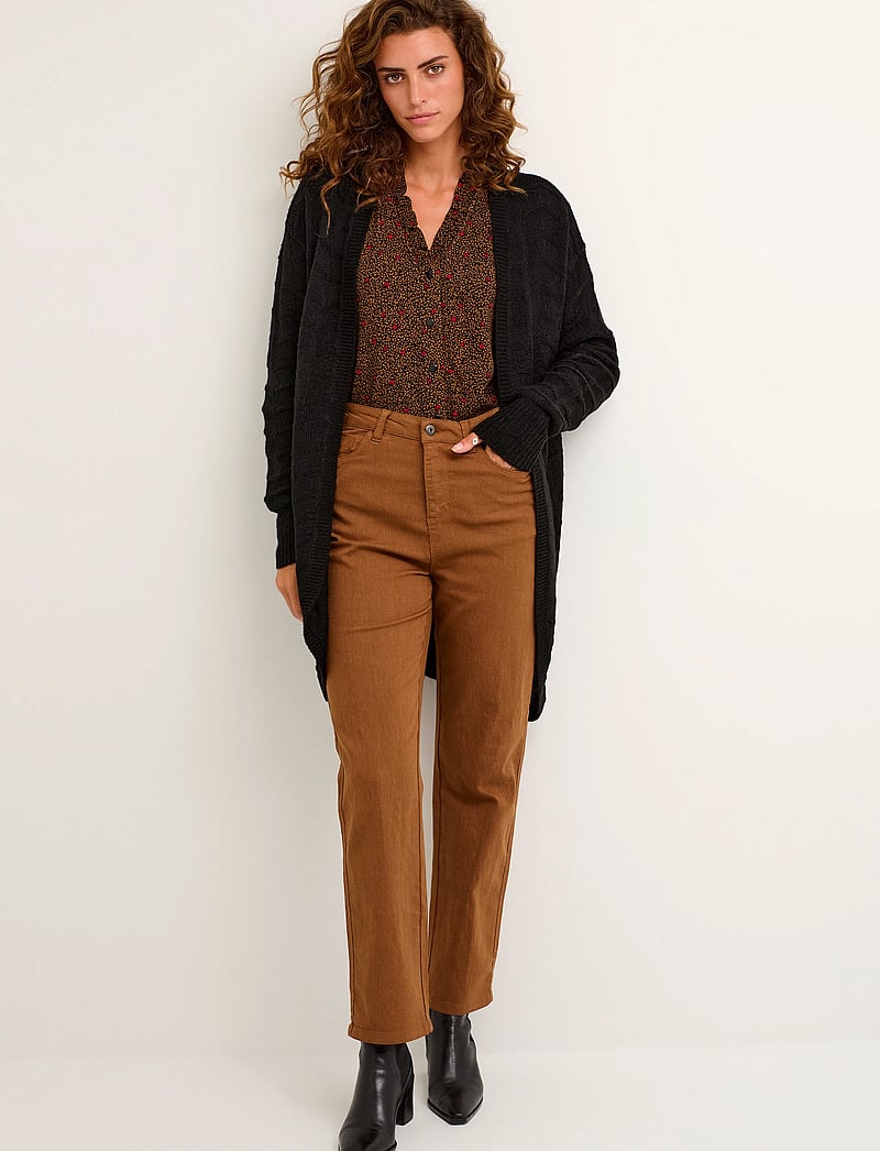 Kaffe - KAemria Knit Cardigan - cardigans - black deep - 3