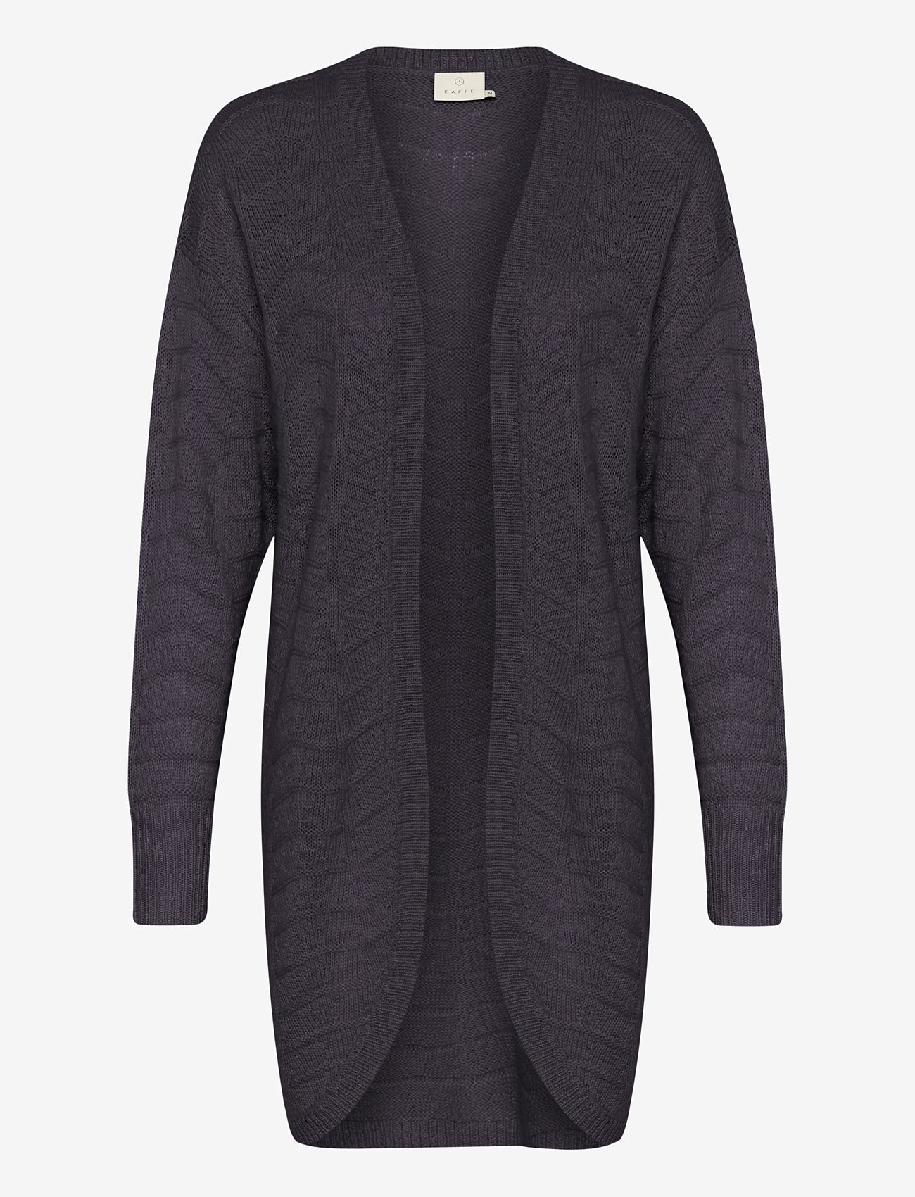 Kaffe - KAemria Knit Cardigan - koftor - black oyster - 1