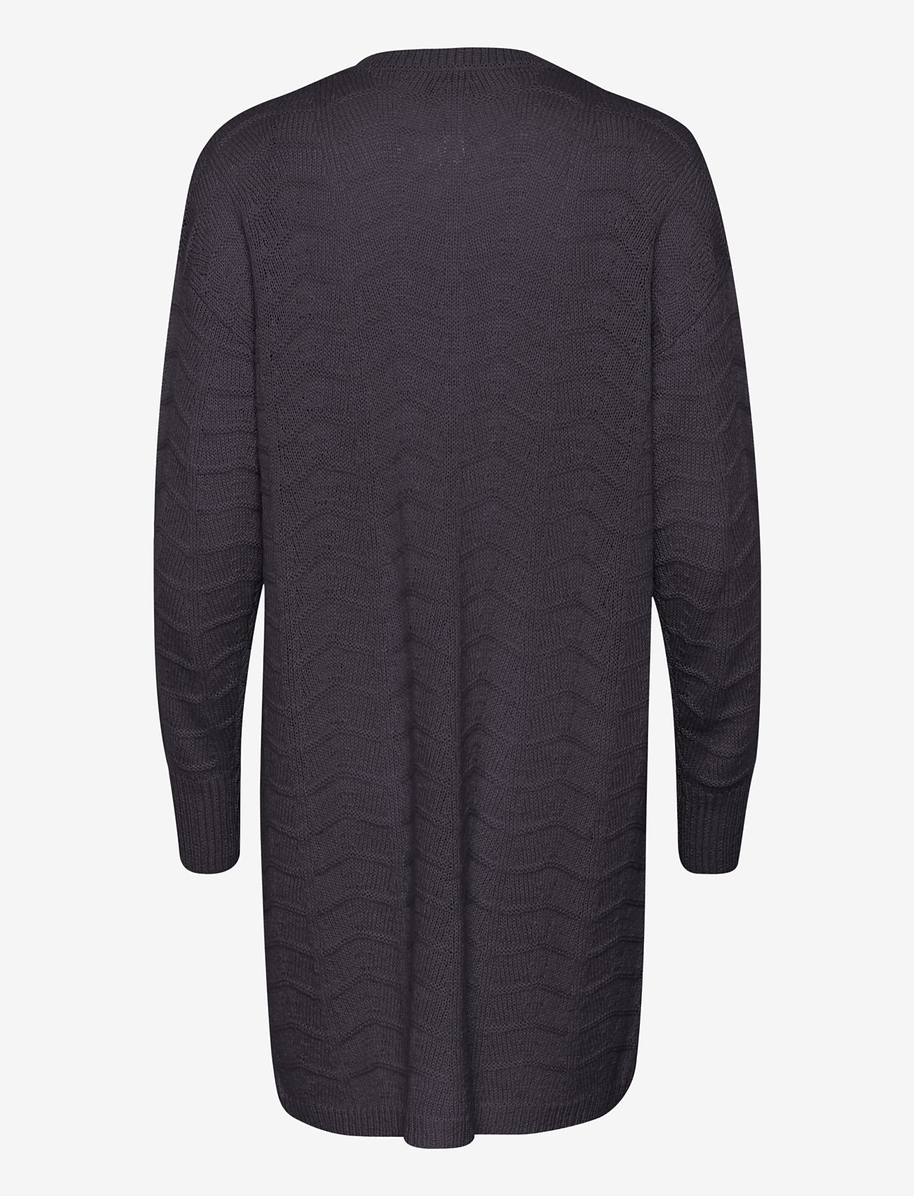 Kaffe - KAemria Knit Cardigan - koftor - black oyster - 2