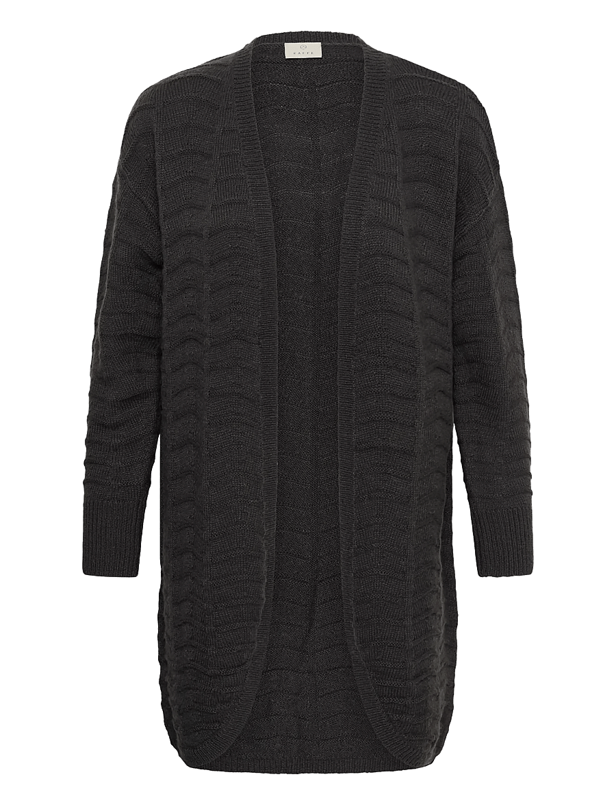 Kaffe - KAemria Knit Cardigan - kardiganid - dark grey melange - 0