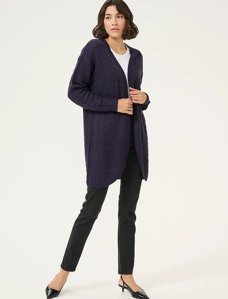 Kaffe - KAemria Knit Cardigan - cardigans - dawn purple - 3