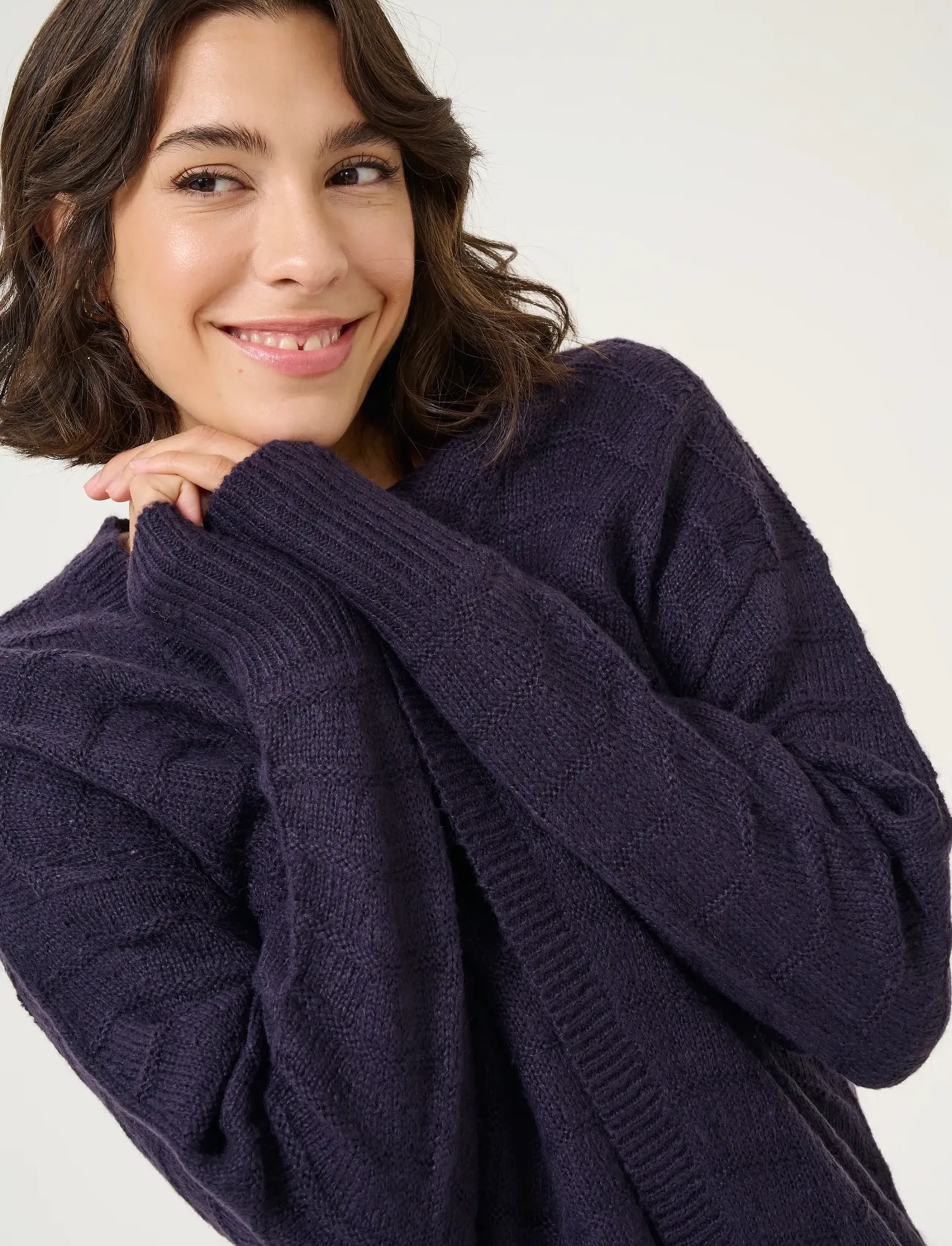 Kaffe - KAemria Knit Cardigan - kardiganid - dawn purple - 5