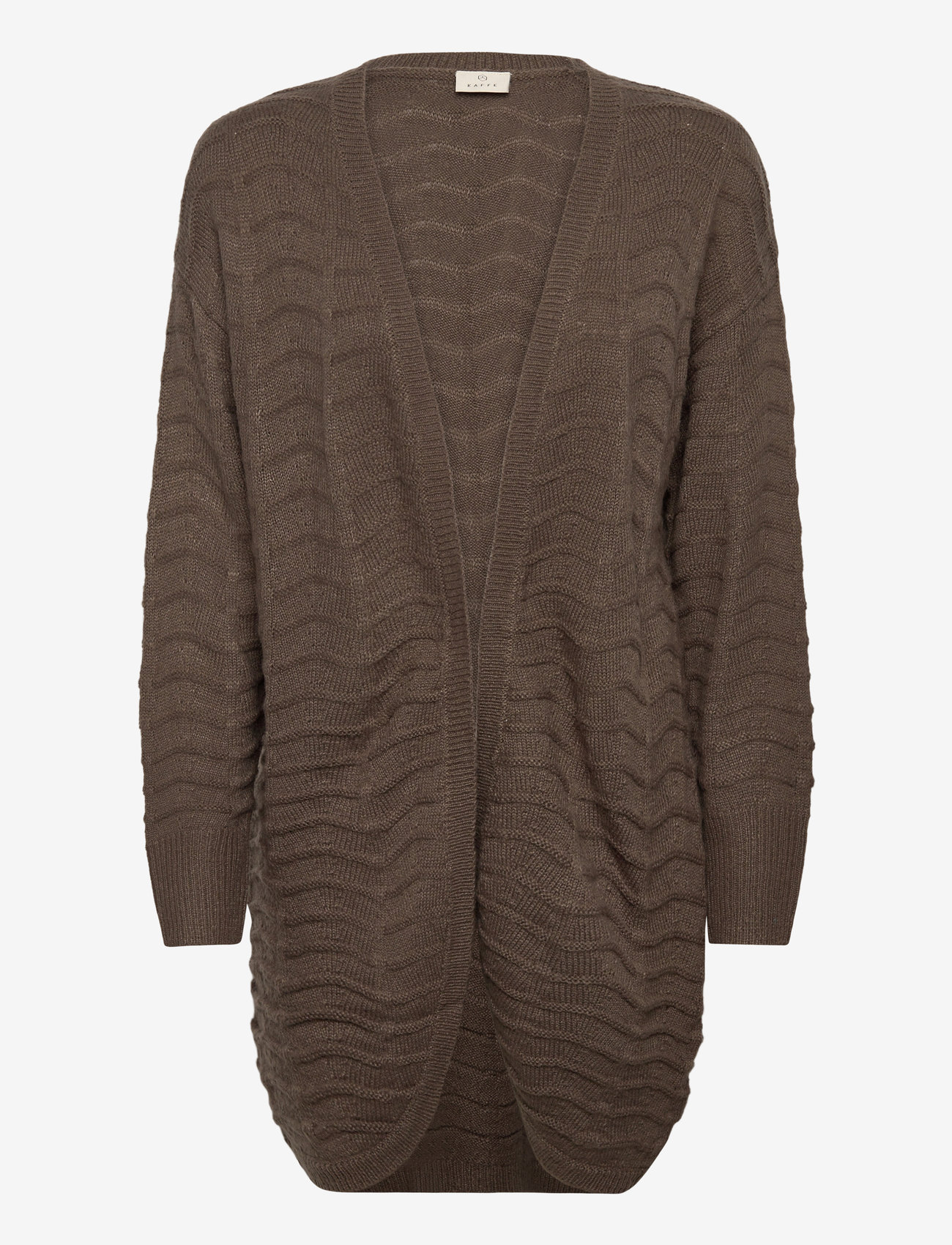 Kaffe - KAemria Knit Cardigan - cardigans - major brown - 1