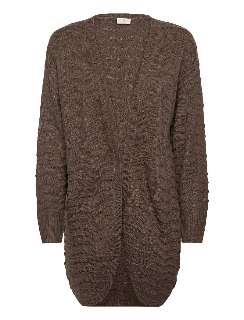 Kaffe - KAemria Knit Cardigan - hnepptar peysur - major brown - 1