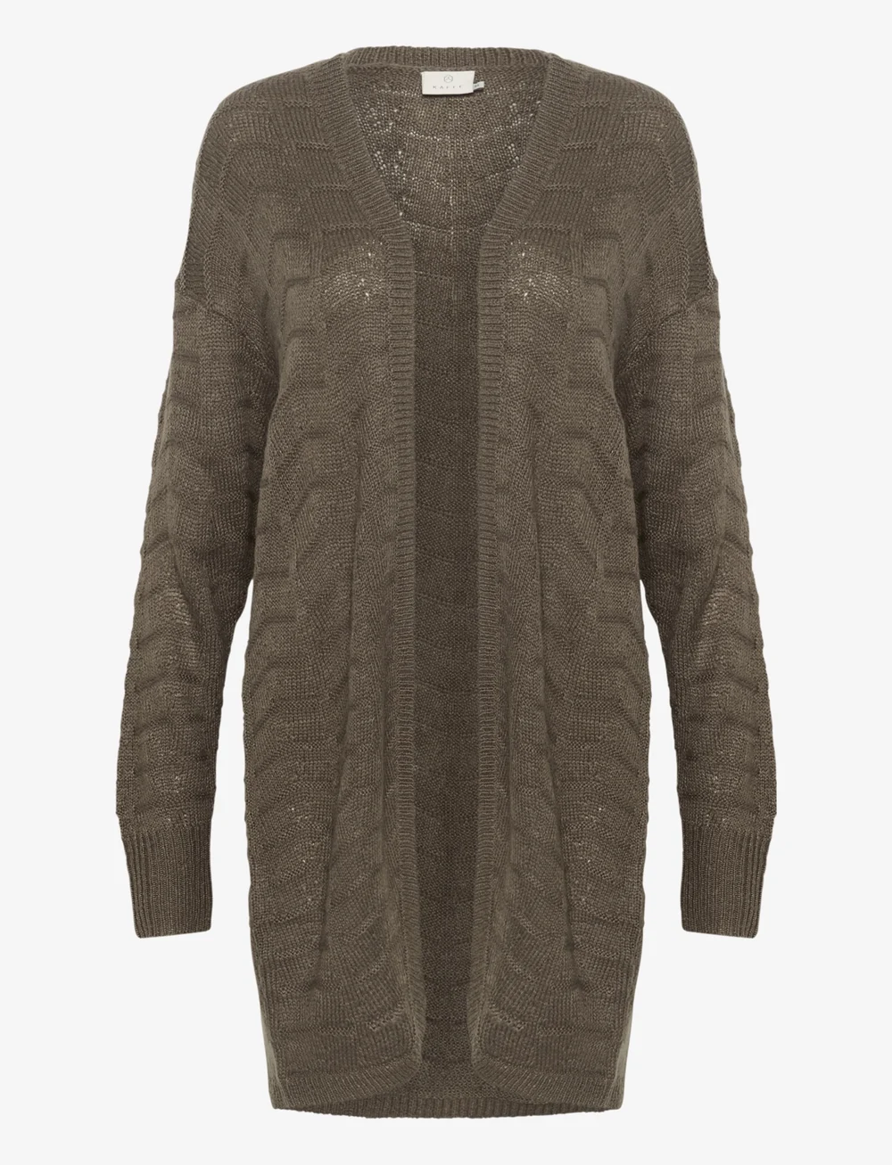Kaffe - KAemria Knit Cardigan - cardigans - major brown - 1
