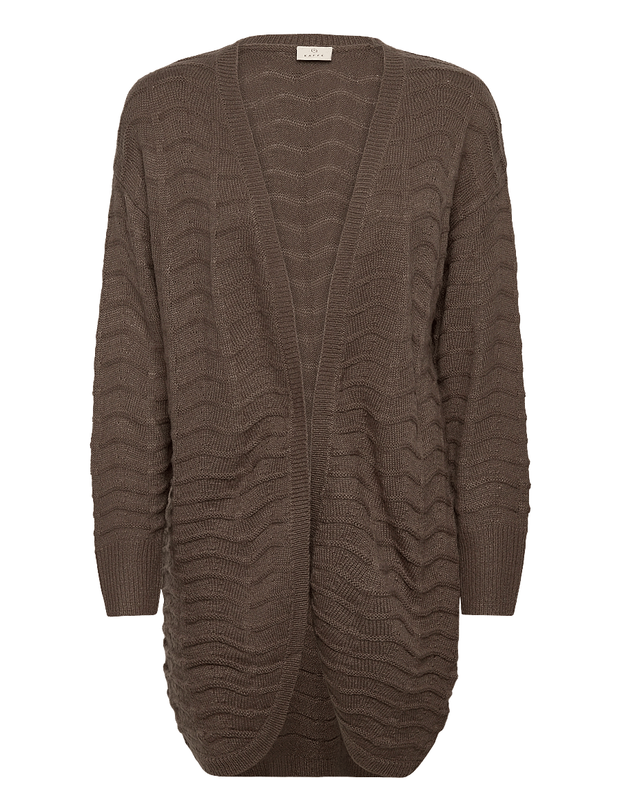 Kaffe - KAemria Knit Cardigan - strickjacken - major brown - 1