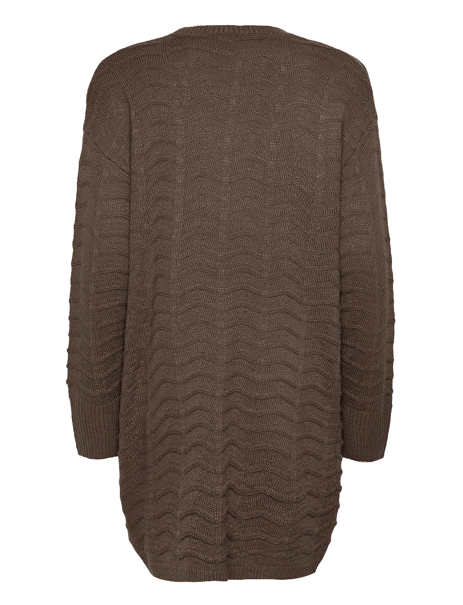 Kaffe - KAemria Knit Cardigan - strickjacken - major brown - 2
