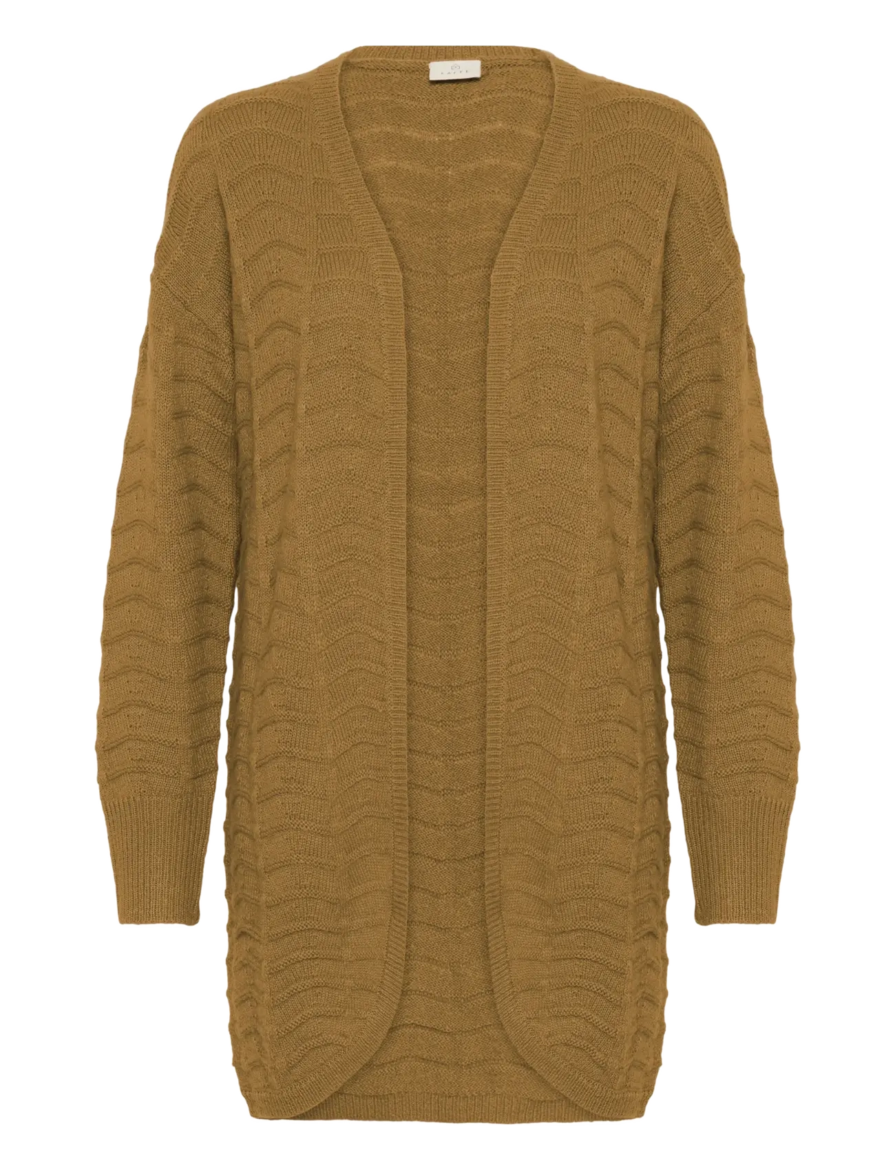 Kaffe KAemria Knit Cardigan - Cardigans - TOASTED COCONUT / brown