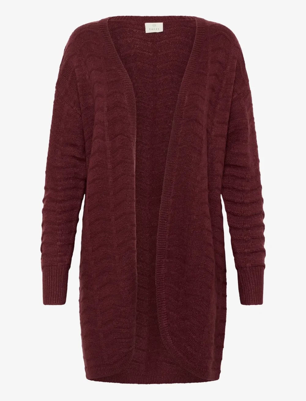 Kaffe - KAemria Knit Cardigan - cardigans - windsor wine - 1