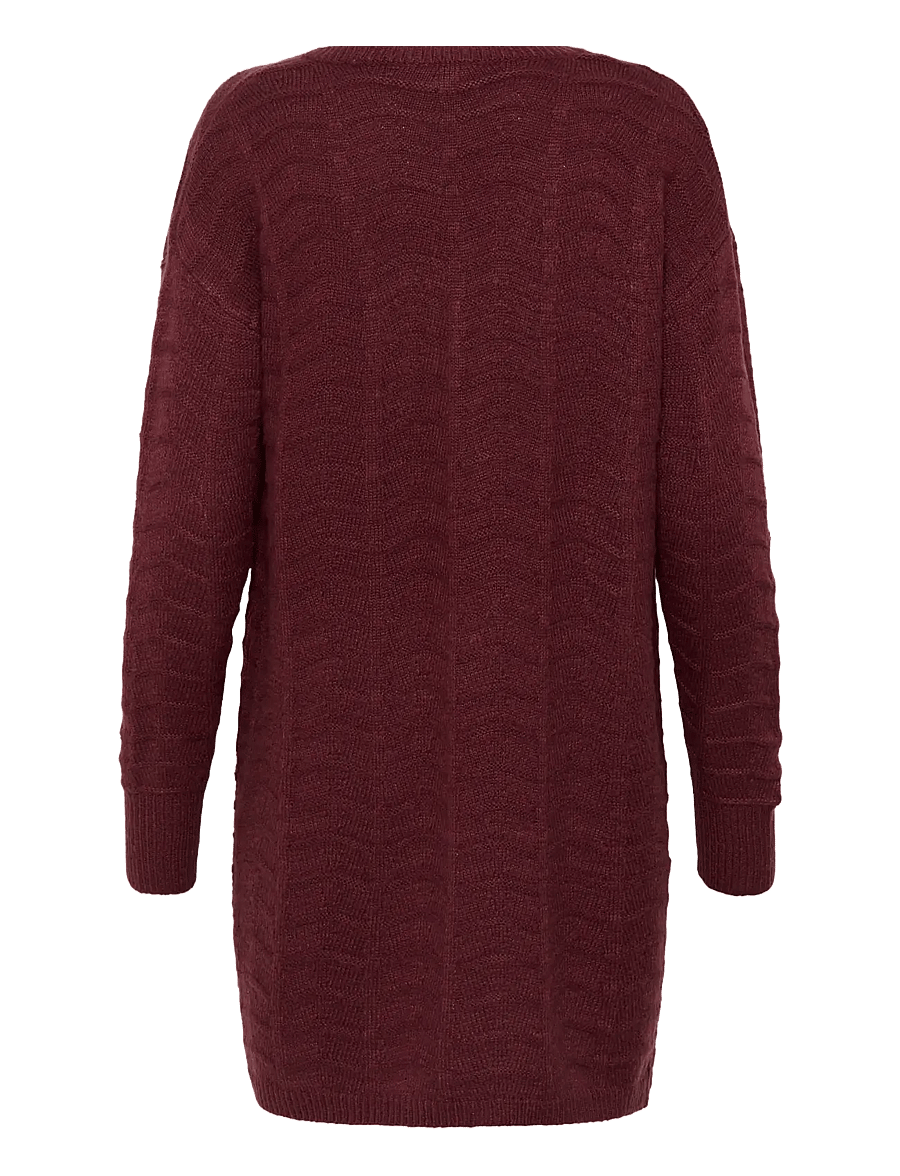 Kaffe - KAemria Knit Cardigan - kardigani - windsor wine - 2