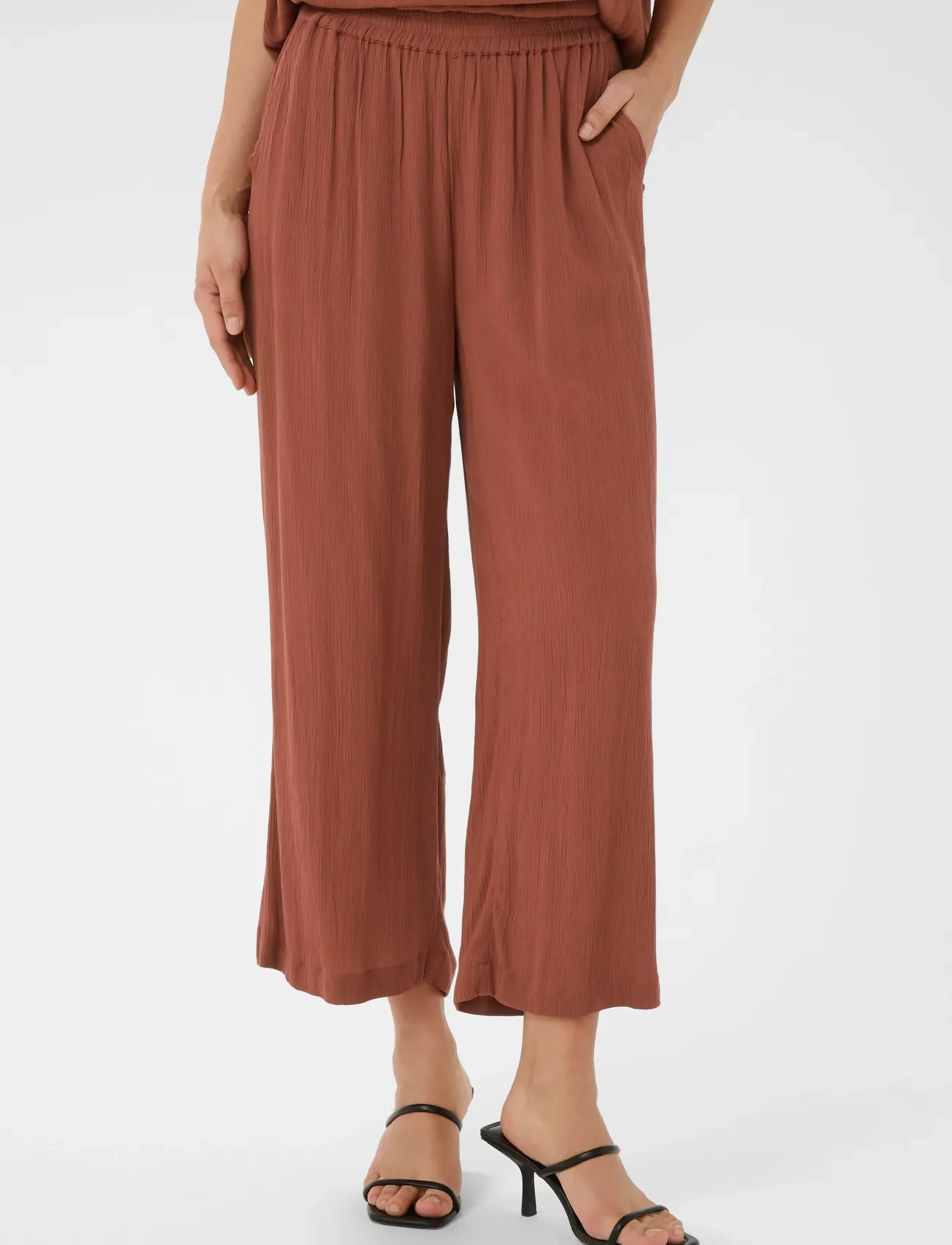 Kaffe KAdacia Amber Pants - Tøj - HENNA / brown