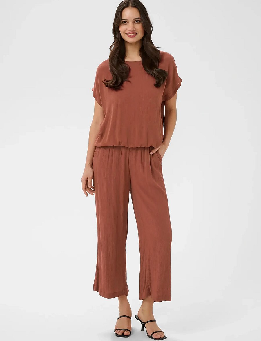 Kaffe - KAdacia Amber Pants - culotte bikses - henna - 3