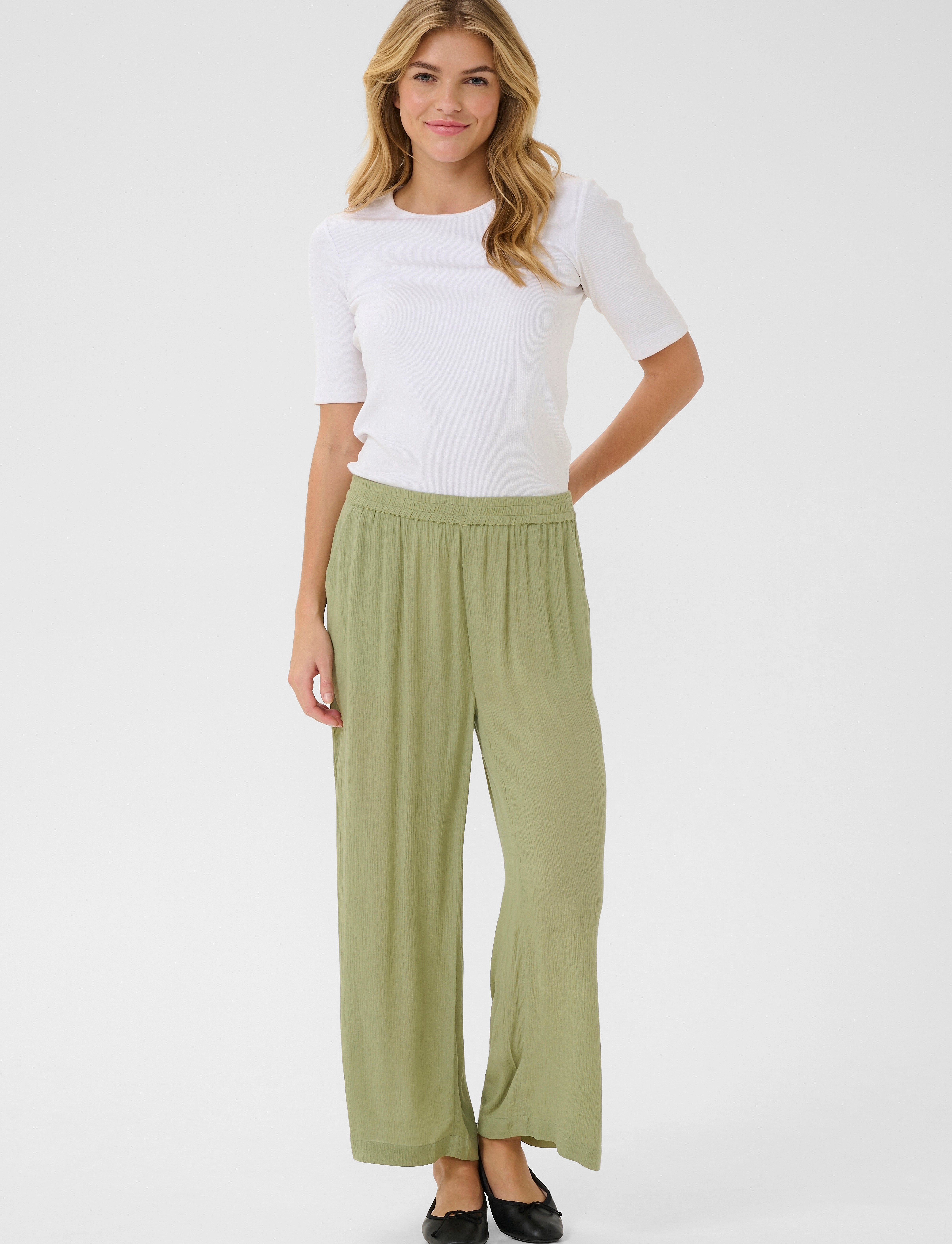 Kaffe - KAdacia Amber Pants - oil green - 3