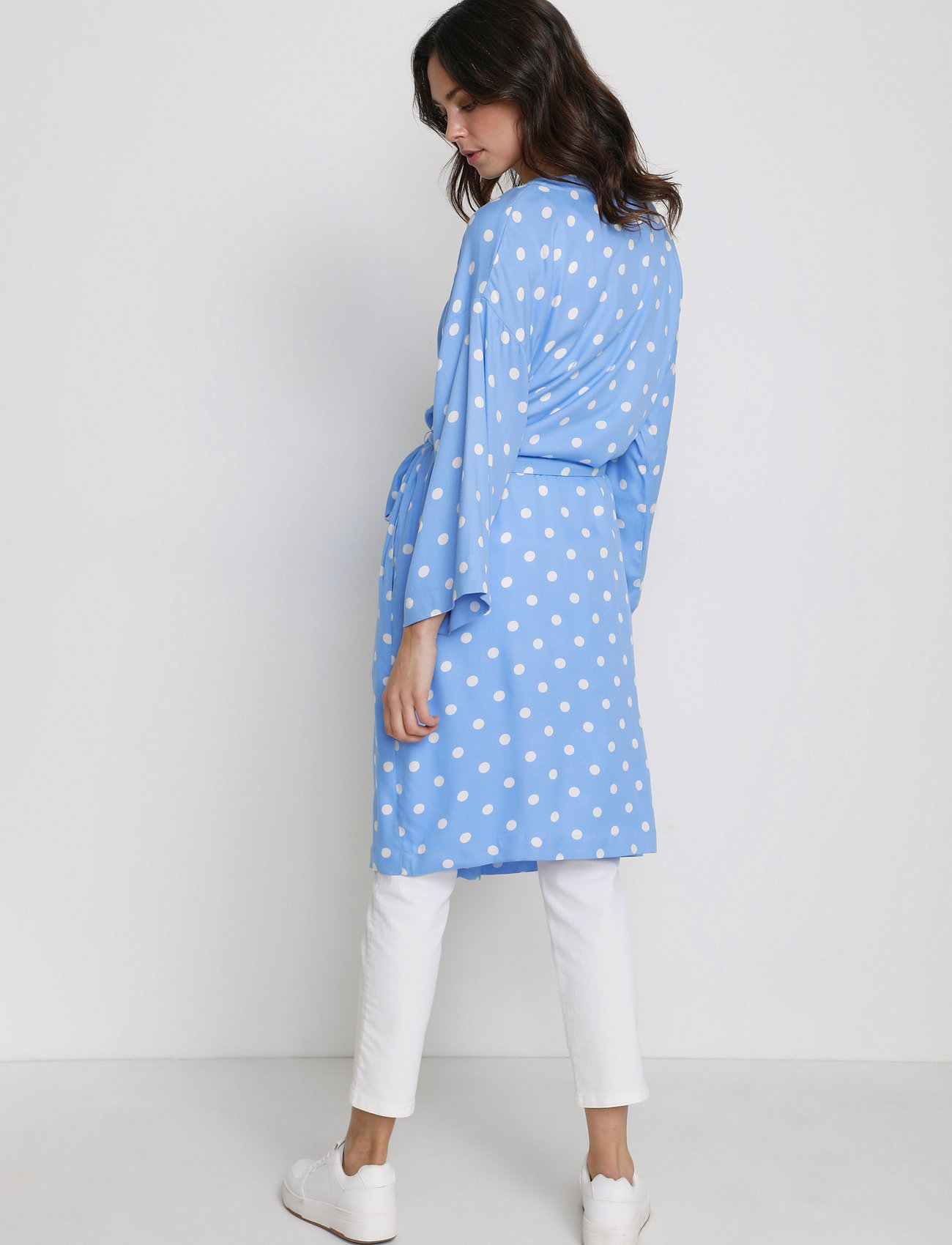 Kaffe - KAsirra Kimono - vista blue/ chalk dot - 4