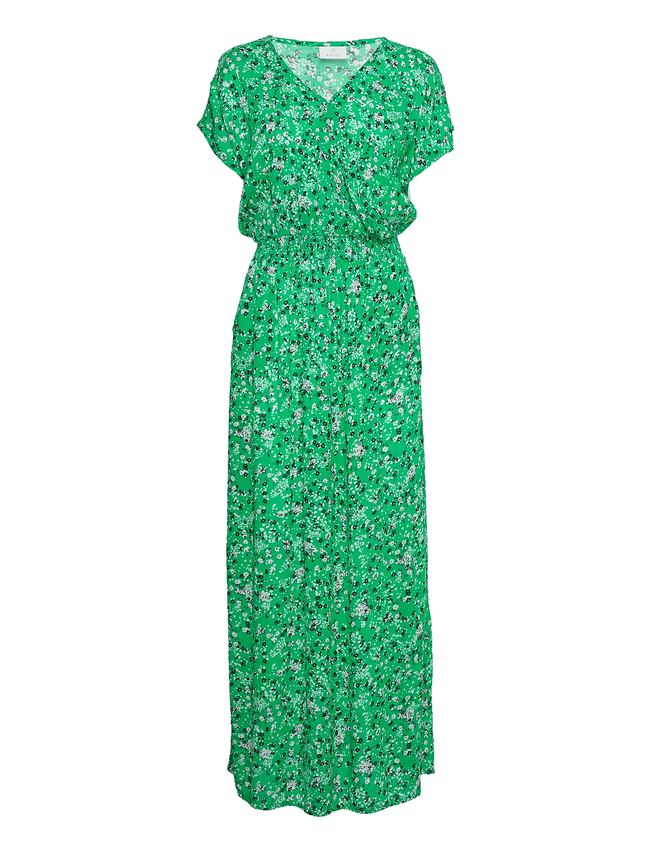 KAvilia Amber Maxi Dress - BRIGHT GREEN - BLACK FLOWER