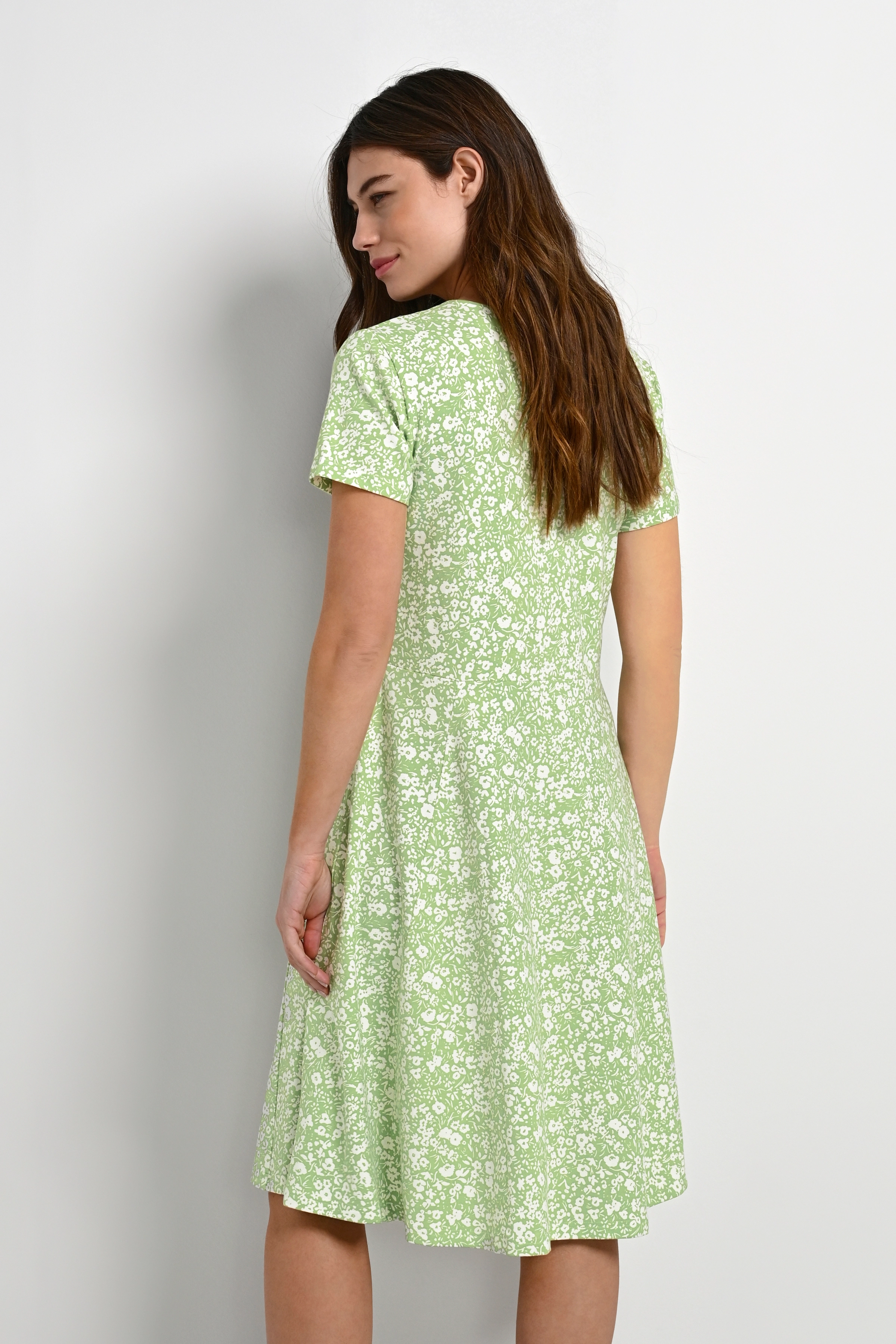 Kaffe - KAcelima Dress - fair green / chalk flowers - 4