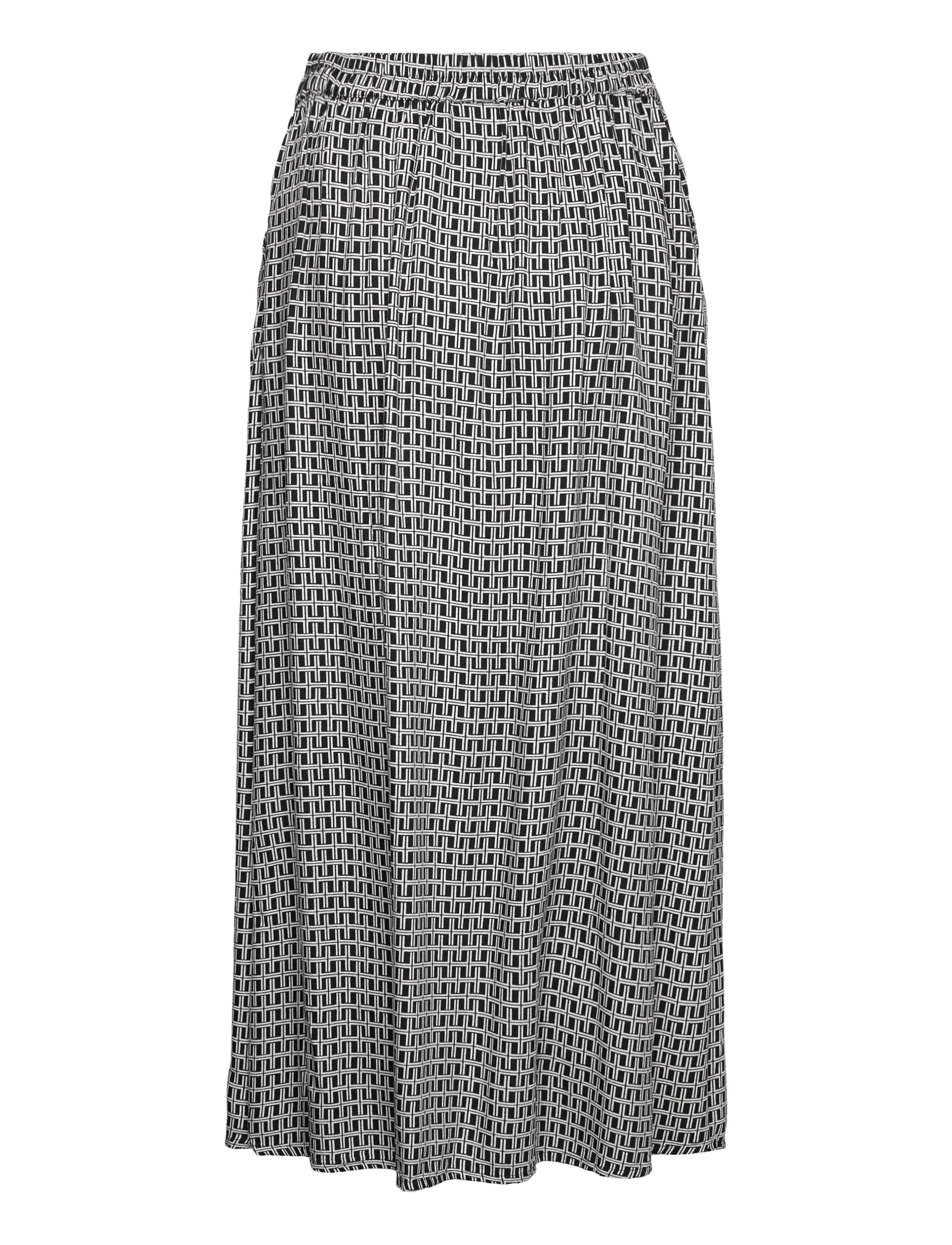 Kaffe - KAelona Skirt - black / chalk graphic print - 1