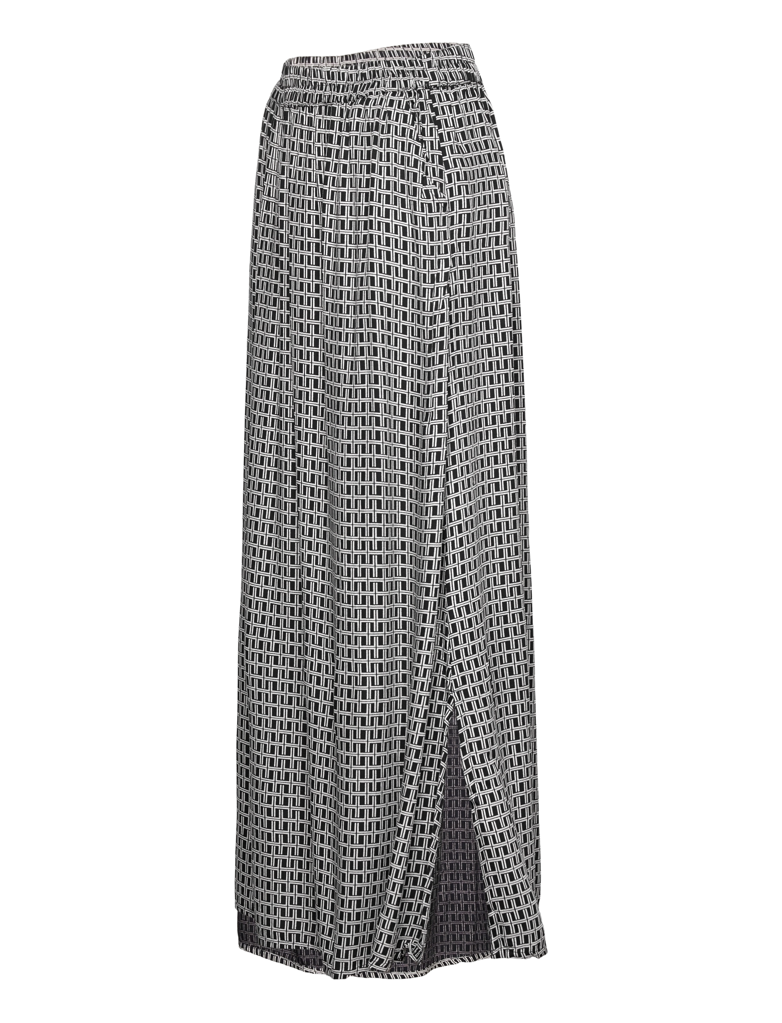 Kaffe - KAelona Skirt - black / chalk graphic print - 2