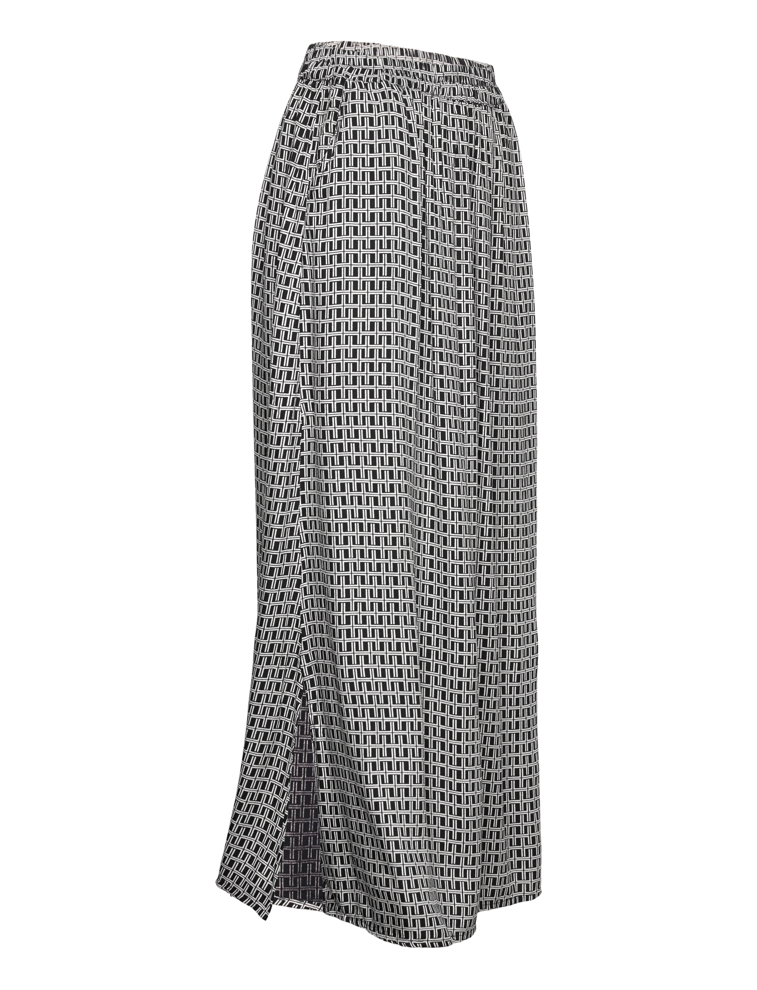 Kaffe - KAelona Skirt - black / chalk graphic print - 3