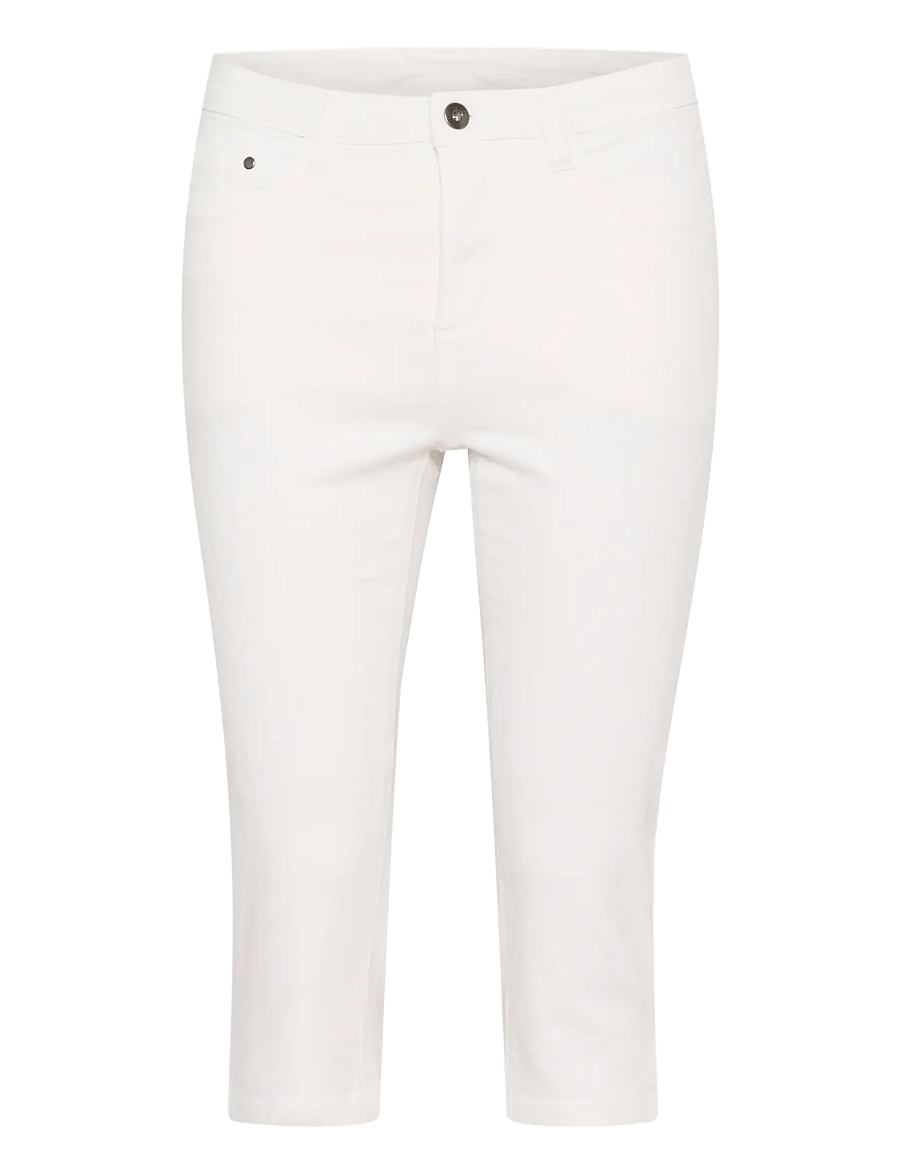 Kaffe - KAzelina capri Jeans - caprihose - chalk - 1