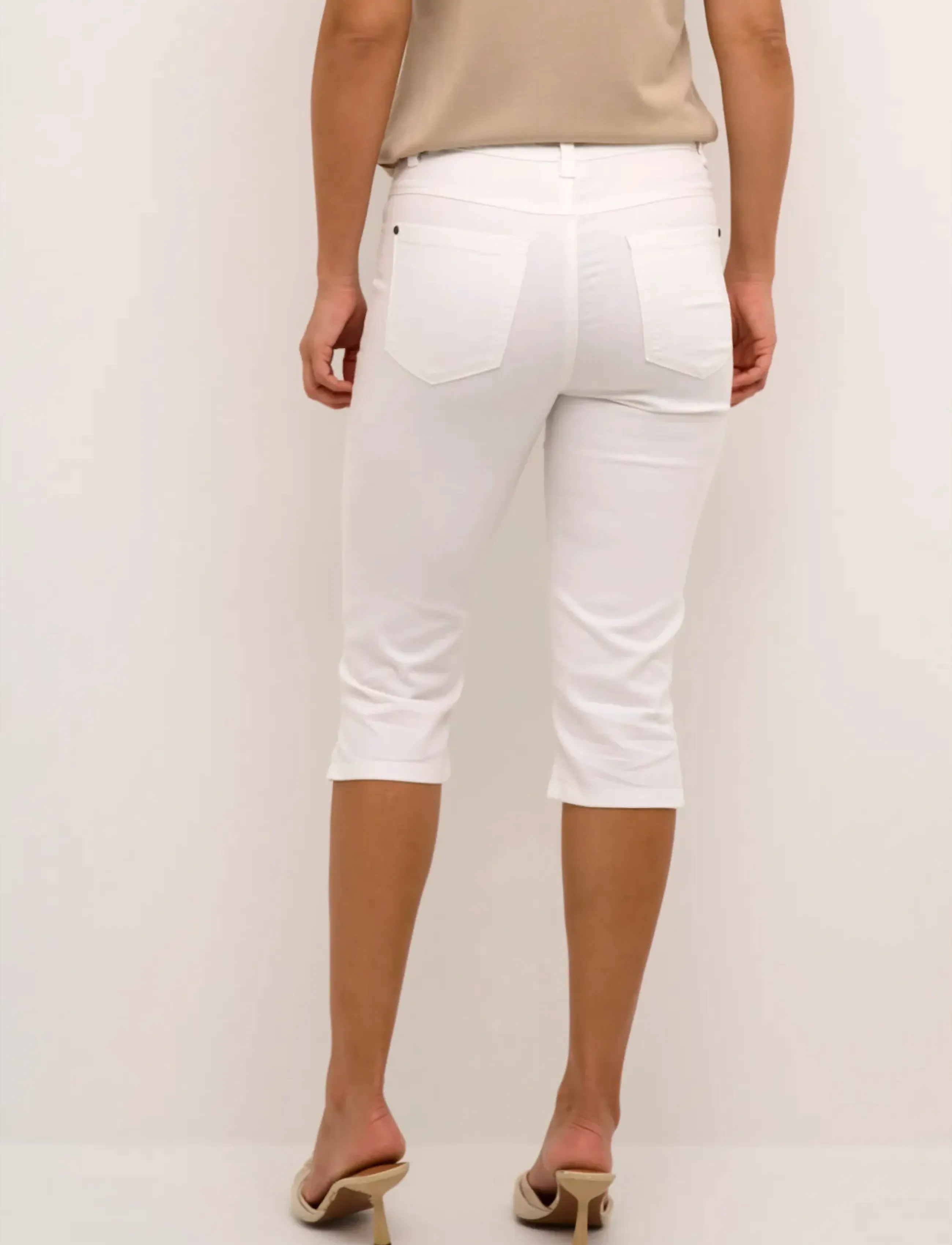 Kaffe - KAzelina capri Jeans - kapriai - chalk - 4