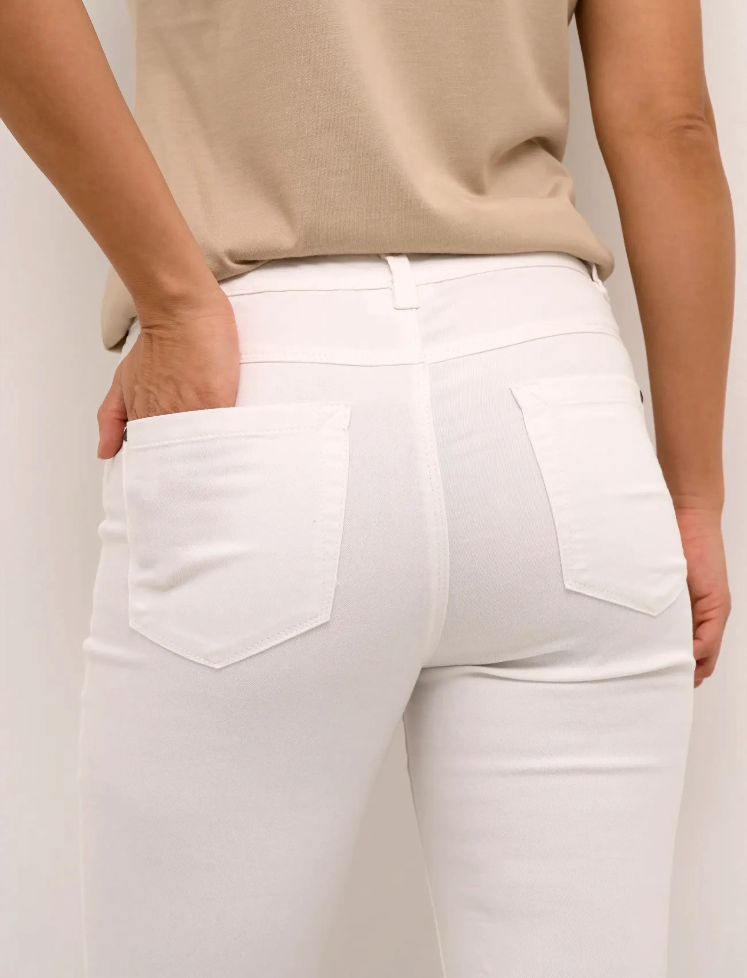 Kaffe - KAzelina capri Jeans - kapriai - chalk - 5