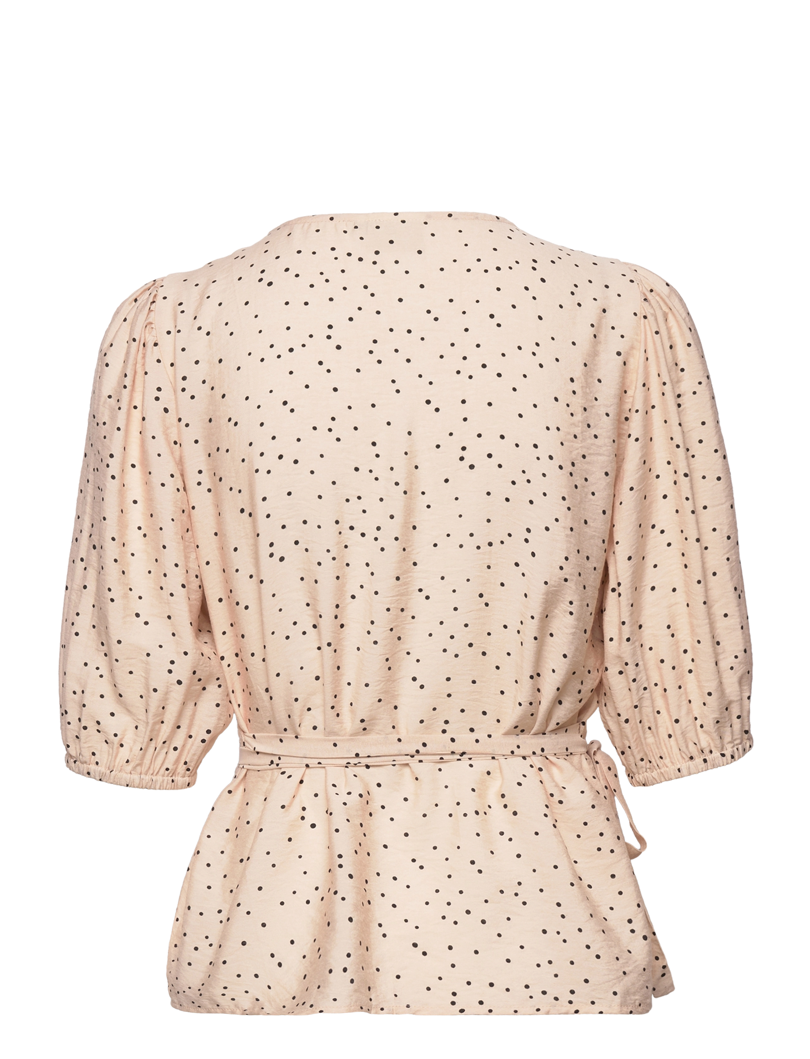 Kaffe - KAdidi Wrap Blouse - broken white / black dot - 1