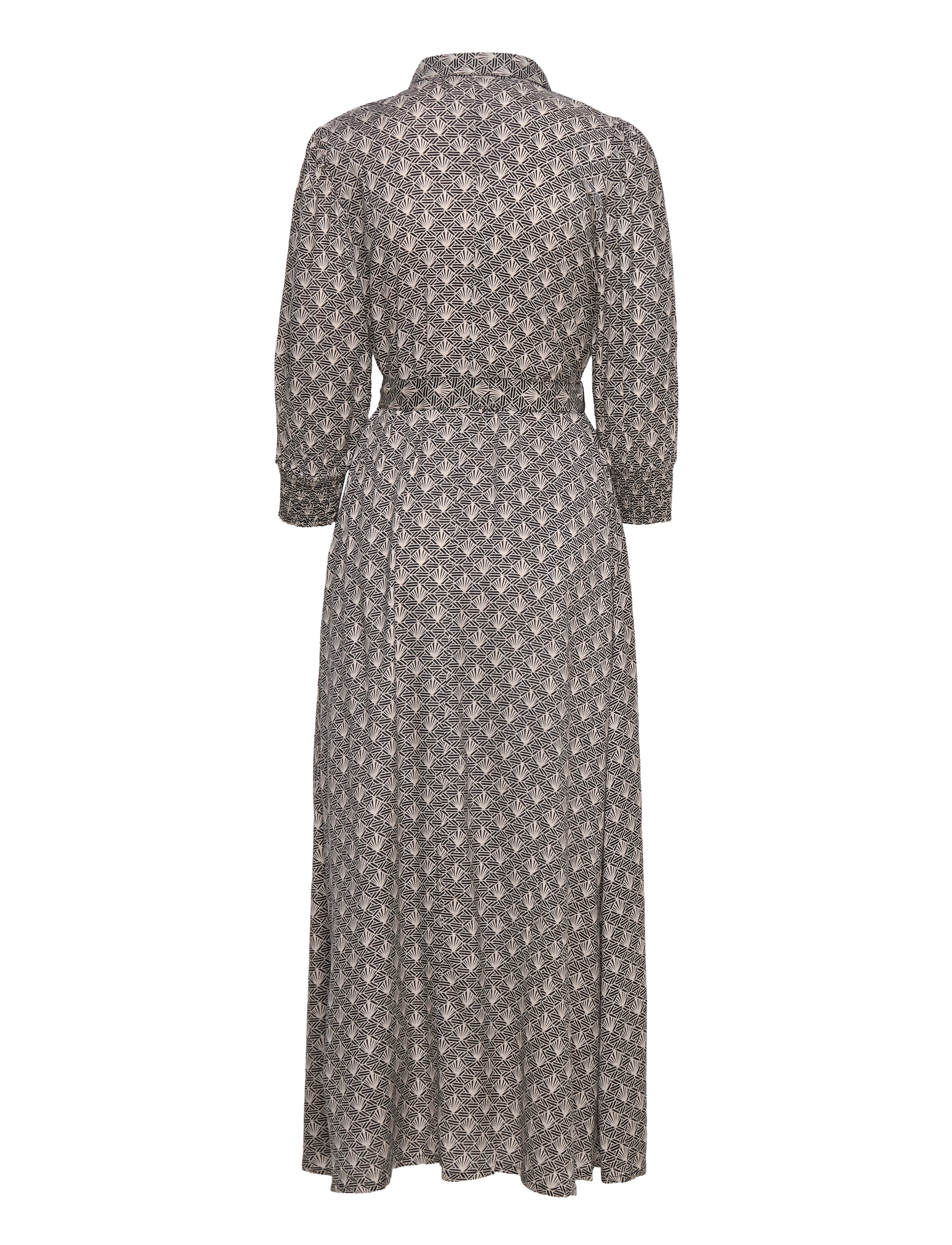 Kaffe - KAjava Long Dress - black / sand dollar graphic - 1