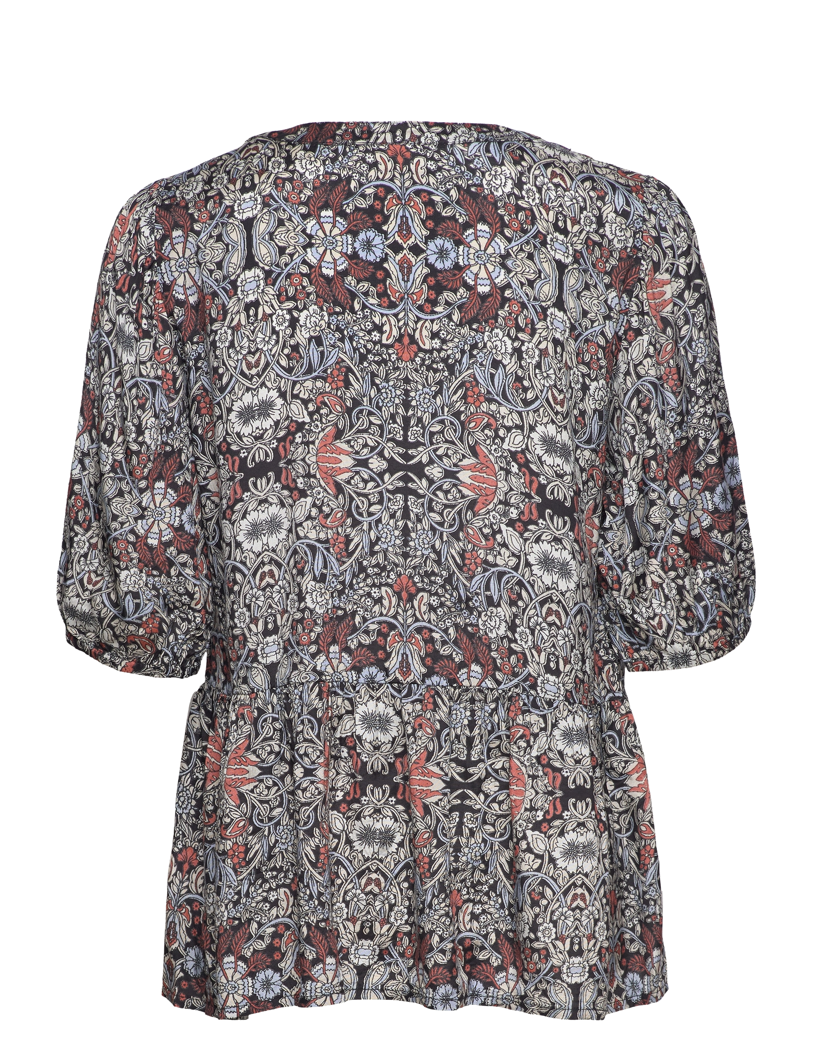 Kaffe - KAtiana Blouse - black/blue nostalgia print - 1