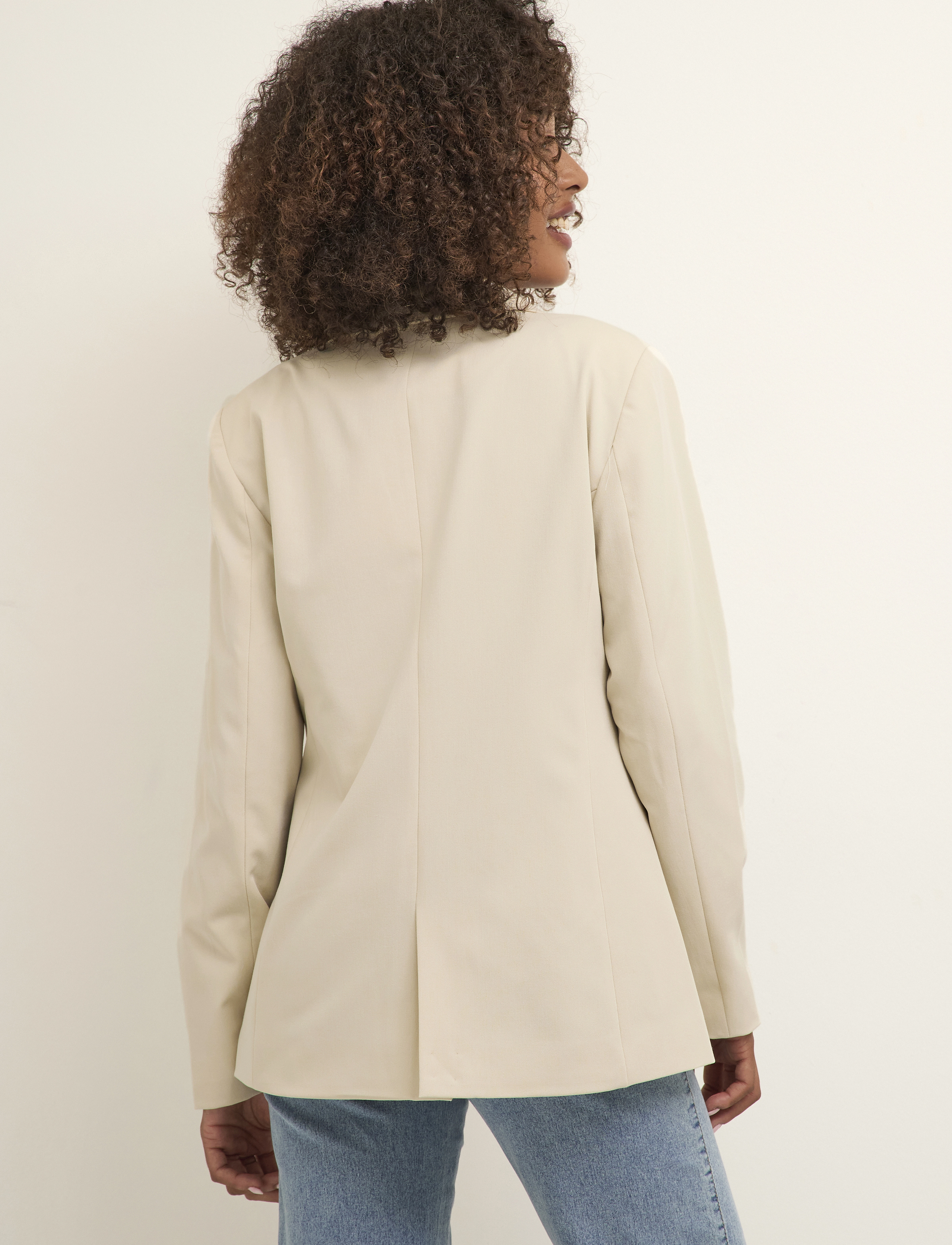 Kaffe - KAsakura Blazer - party wear at outlet prices - antique white - 4