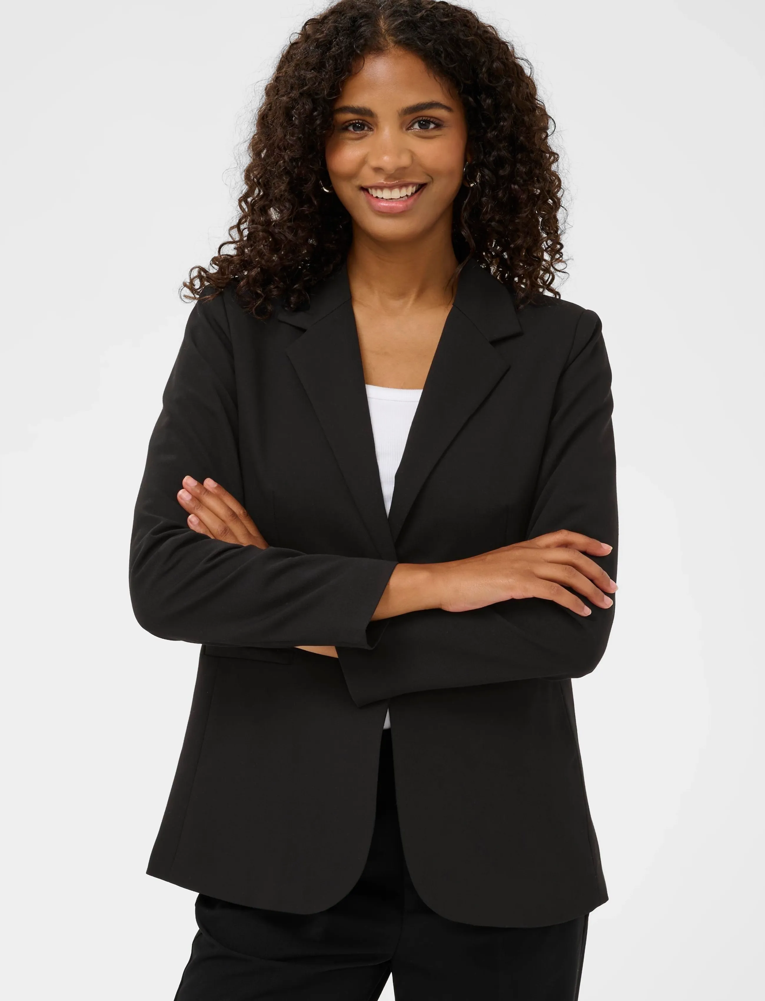 Kaffe Kasakura Blazer, 36, Black, Blazere > Enkeltradede Blazere, Dame