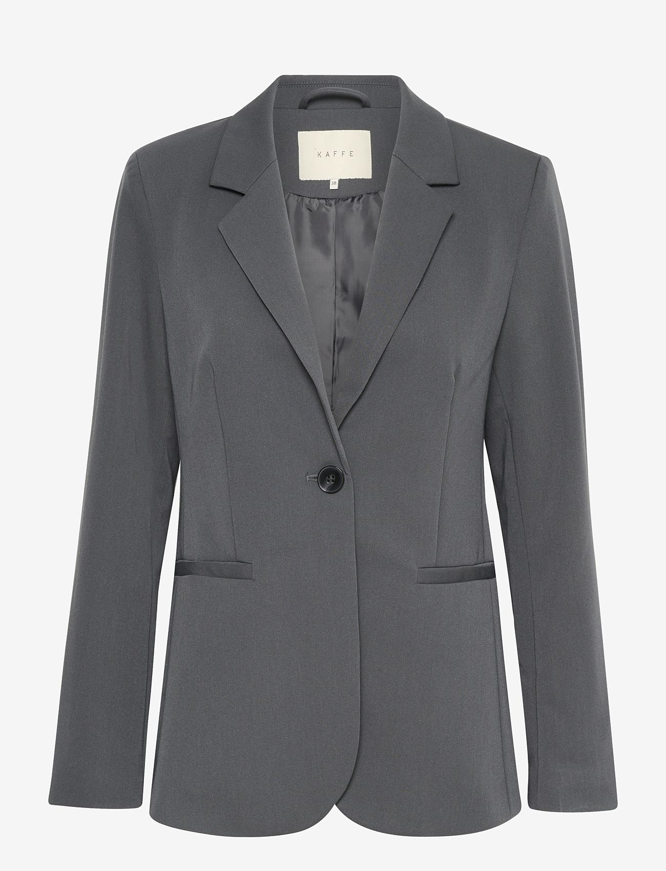 Kaffe - KAsakura Blazer - enkeltradede blazere - black oyster - 0