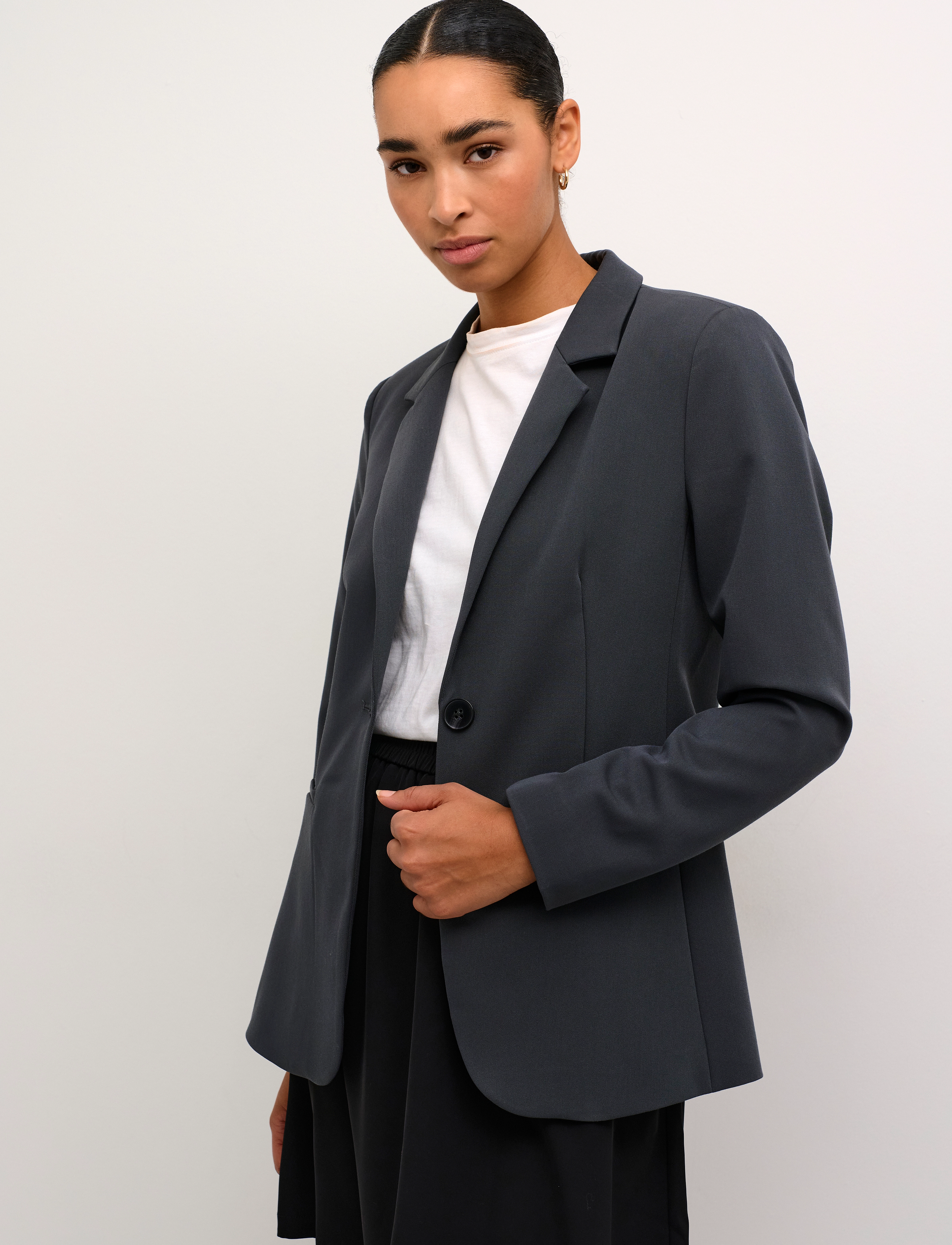 Kaffe - KASAKURA BLAZER - festmode zu outlet-preisen - black oyster - 0