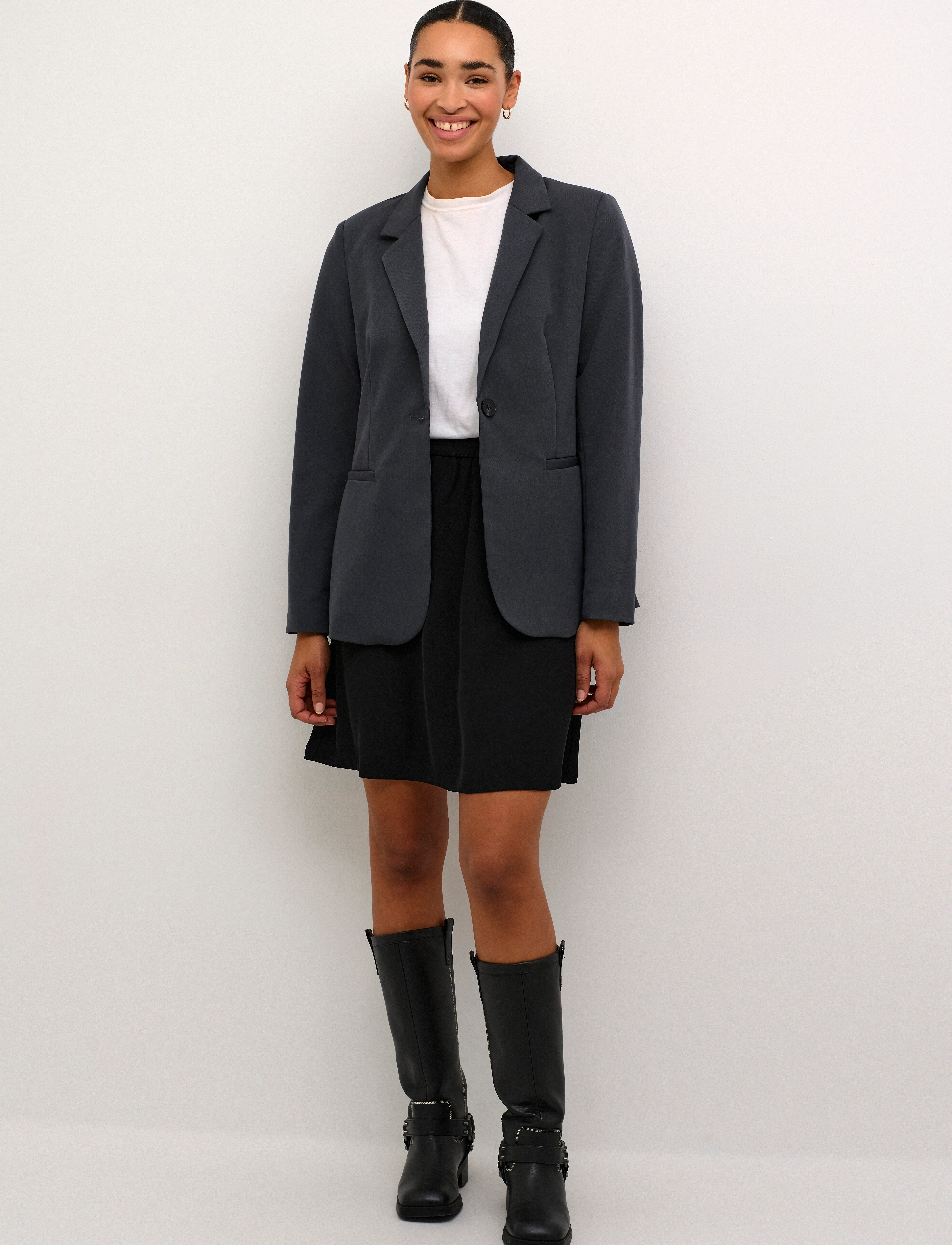 Kaffe - KASAKURA BLAZER - festmode zu outlet-preisen - black oyster - 3