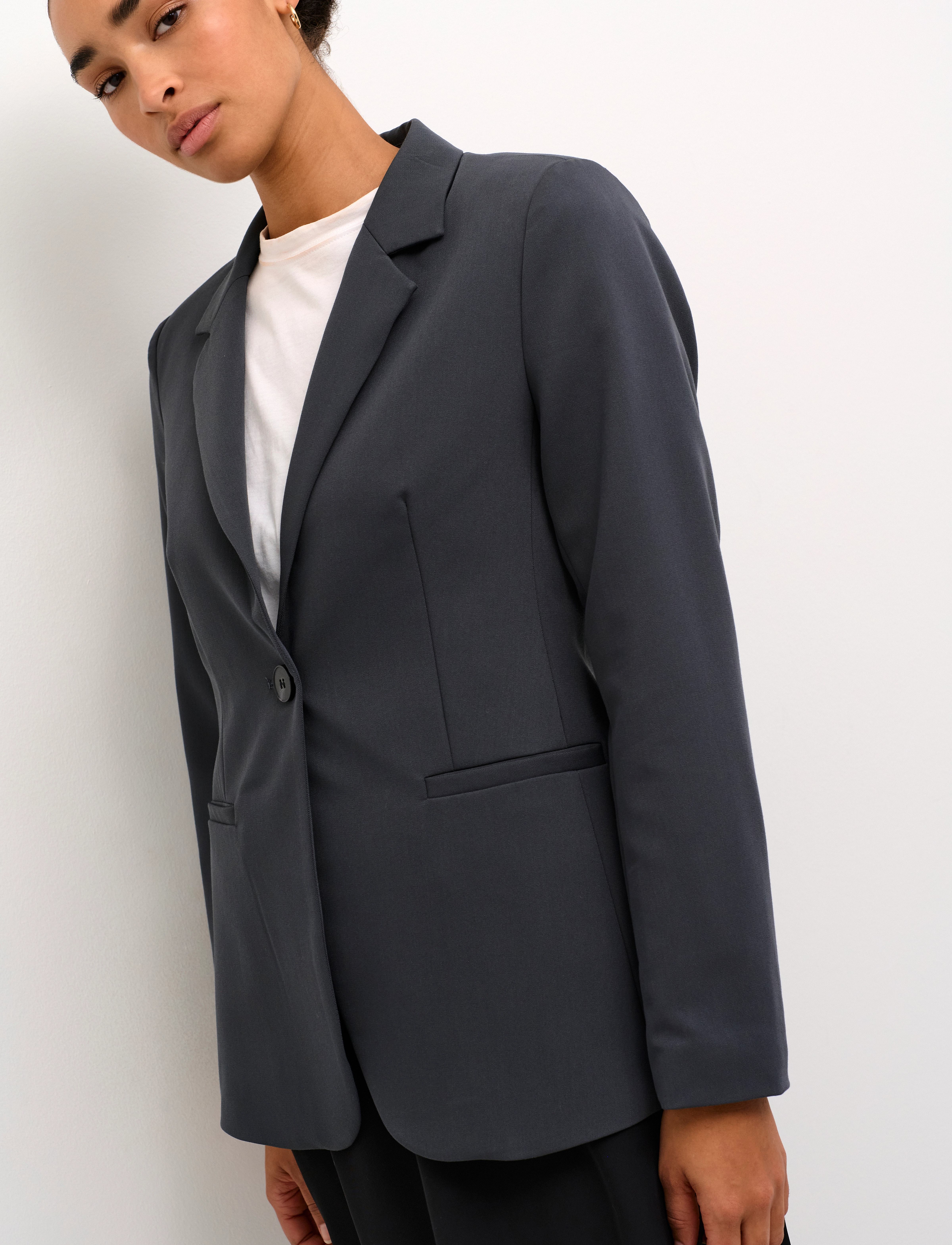 Kaffe - KASAKURA BLAZER - festmode zu outlet-preisen - black oyster - 5
