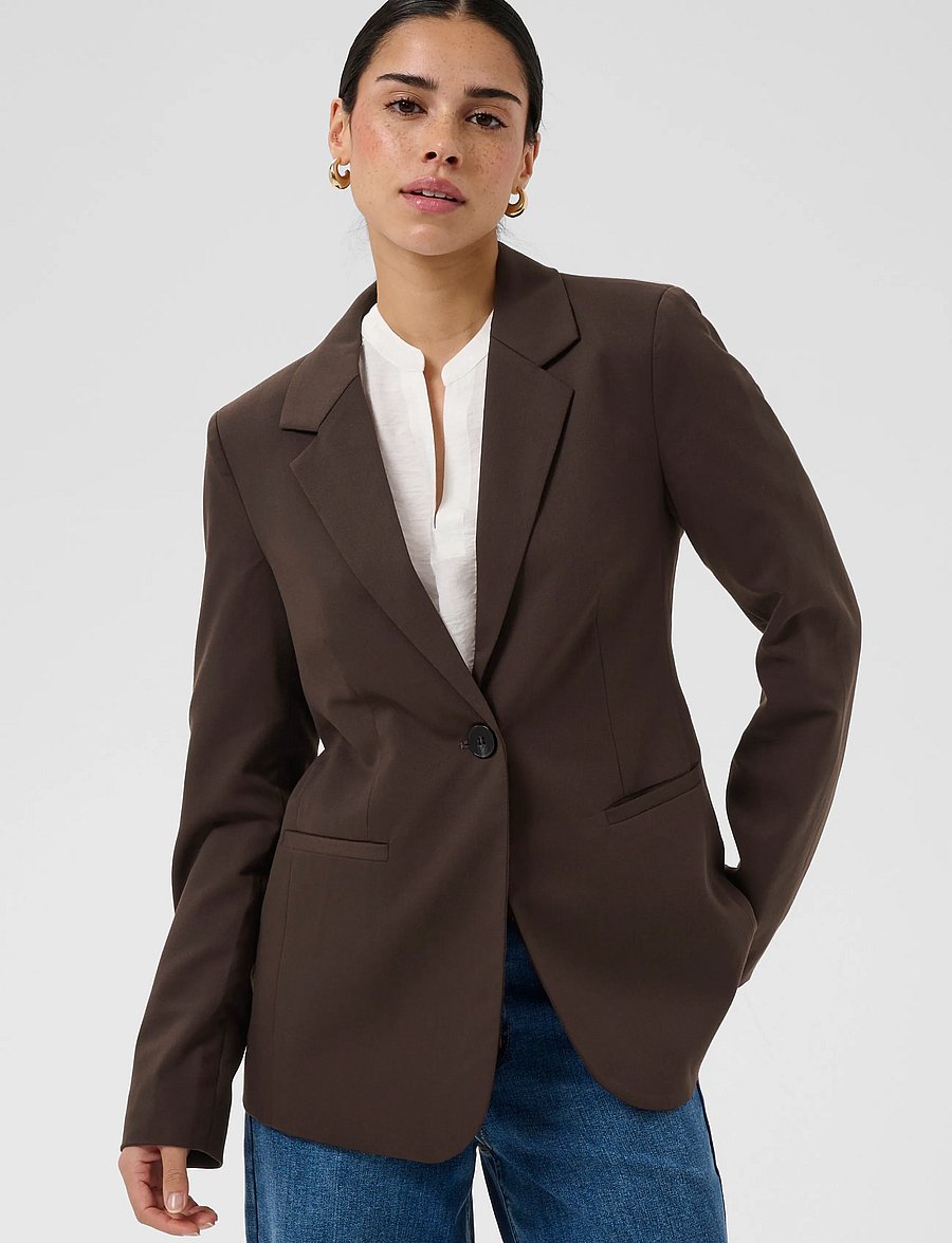 Kaffe - KAsakura Blazer - einreihige blazer - coffee bean - 2