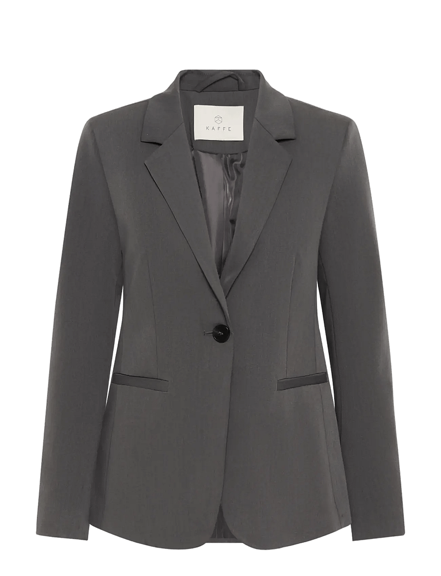 Kaffe - KASAKURA BLAZER - einreihige blazer - dark grey melange - 1