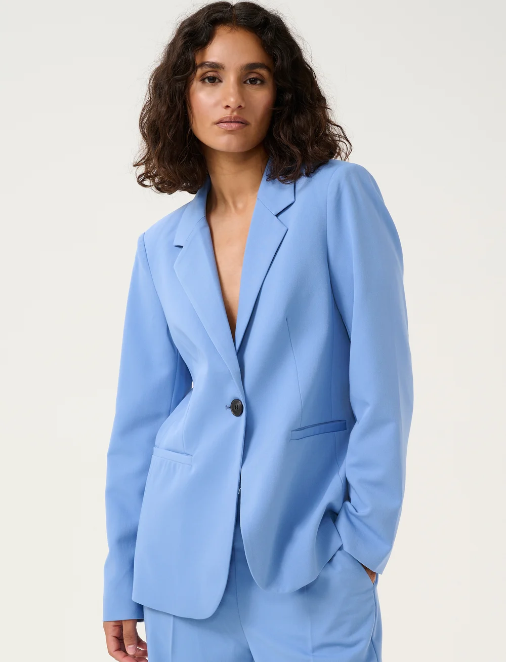 Kaffe - KAsakura Blazer - enkeltradede blazere - ebb and flow - 0